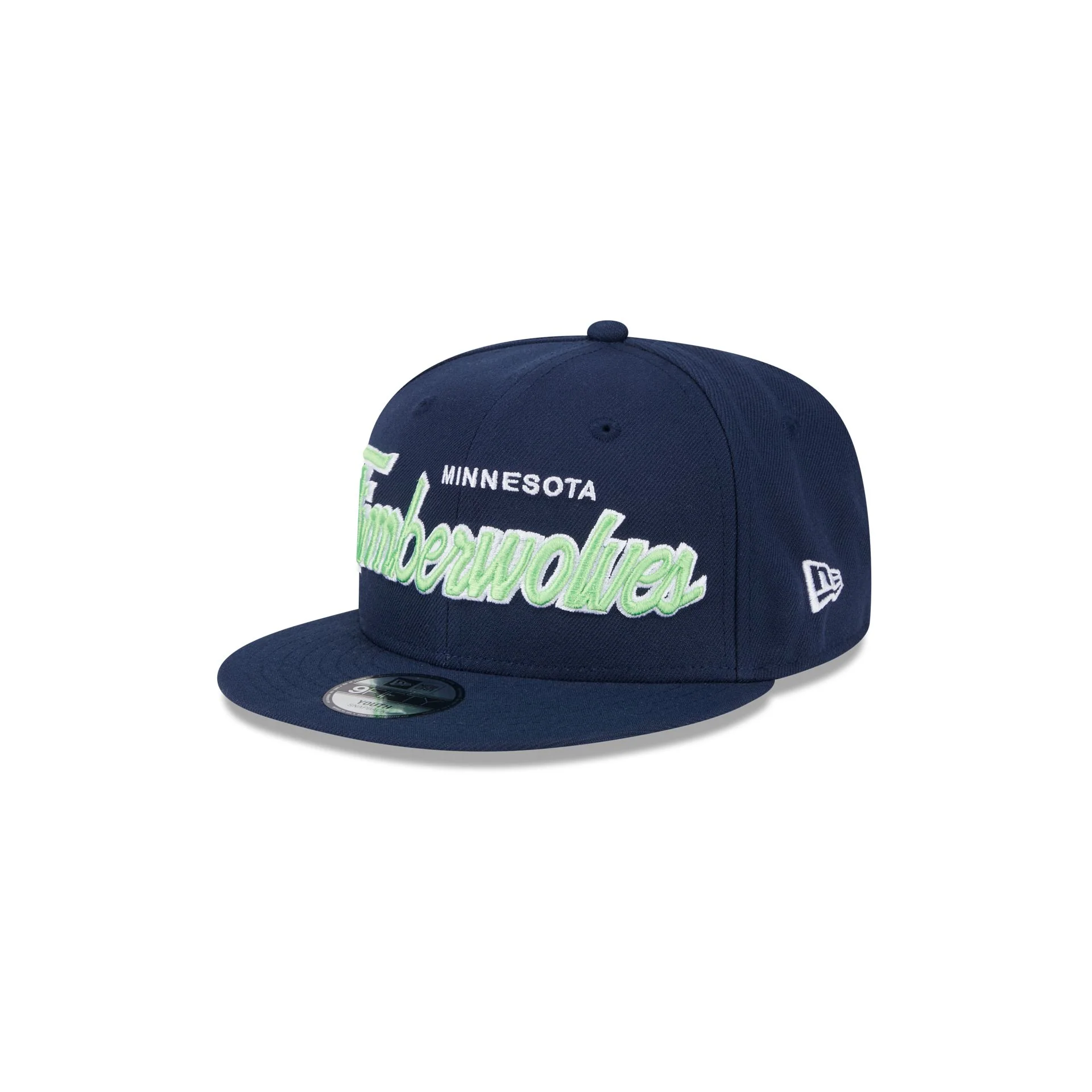 Minnesota Timberwolves Script Kids 9FIFTY Snapback Hat