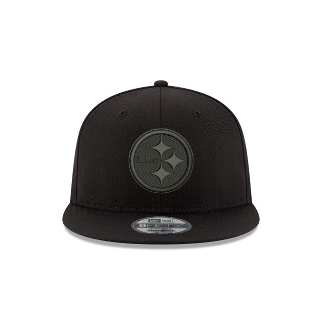 Pittsburgh Steelers Black On Black 9FIFTY Snapback Hat