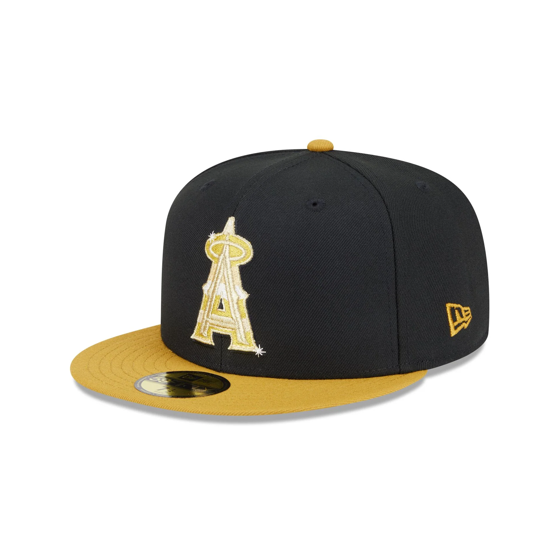 Los Angeles Angels Metallic Gold Logo 59FIFTY Fitted Hat