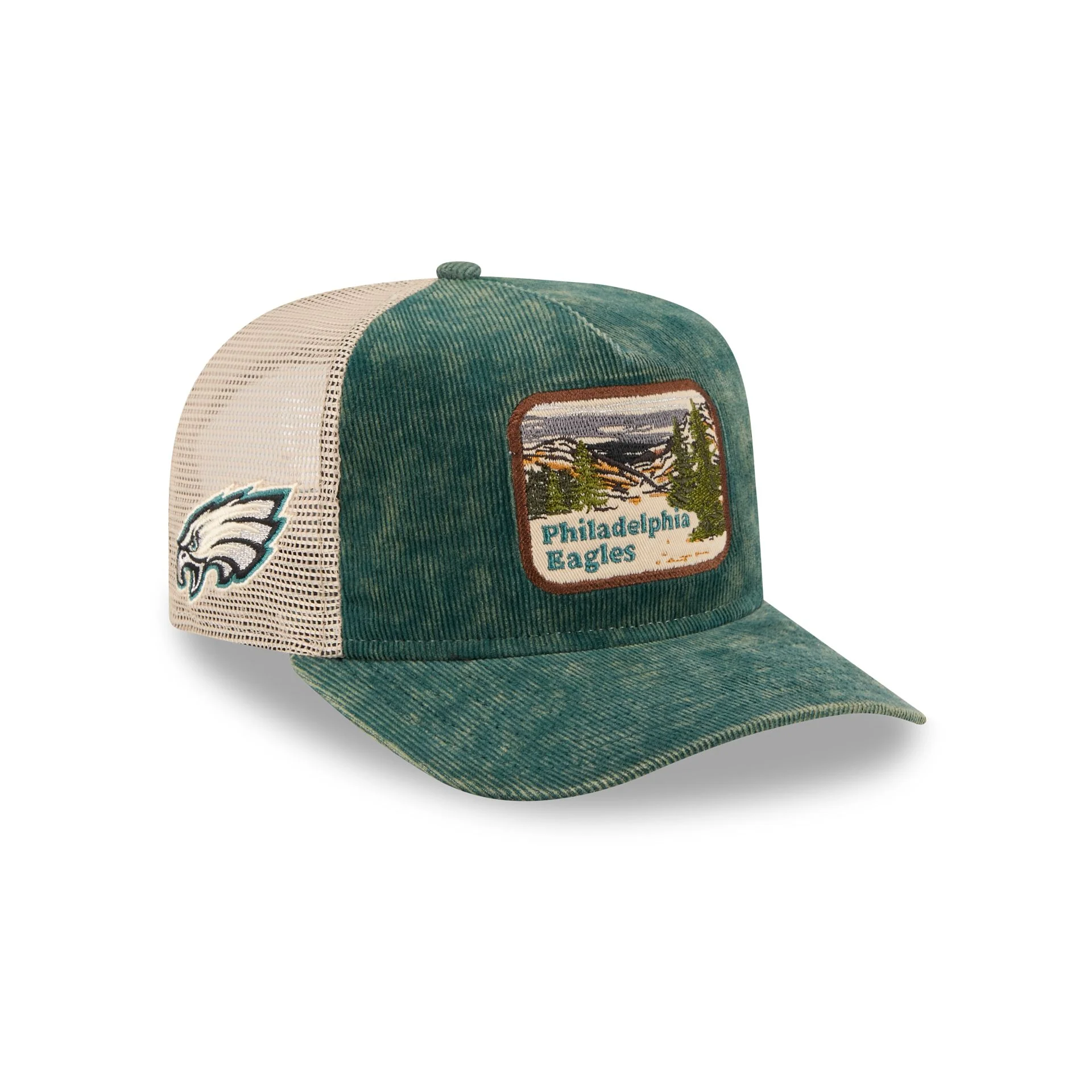 Philadelphia Eagles Vintage Landscape 9FIFTY A-Frame Trucker Hat