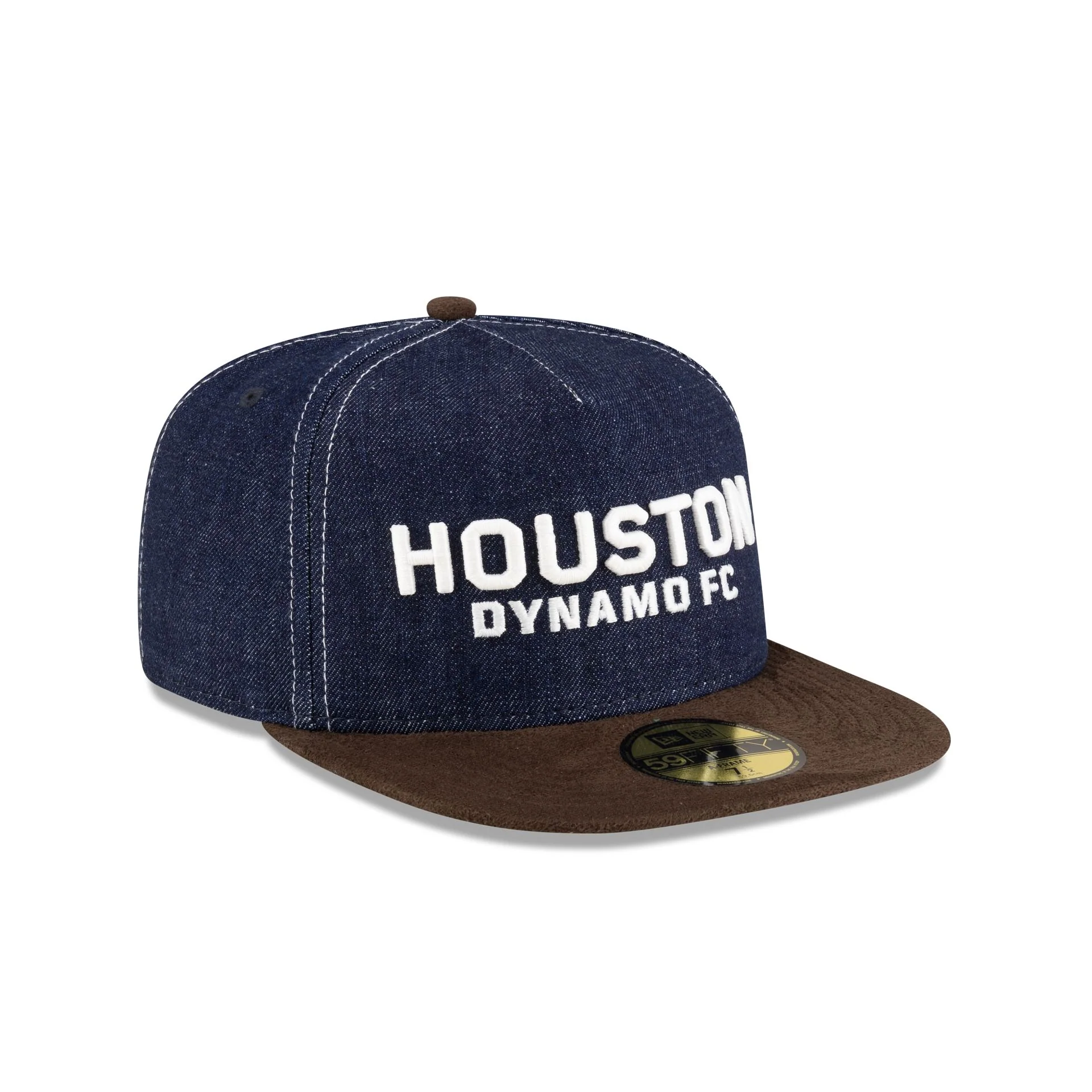 Houston Dynamo Houston Pack Denim 59FIFTY A-Frame Fitted Hat