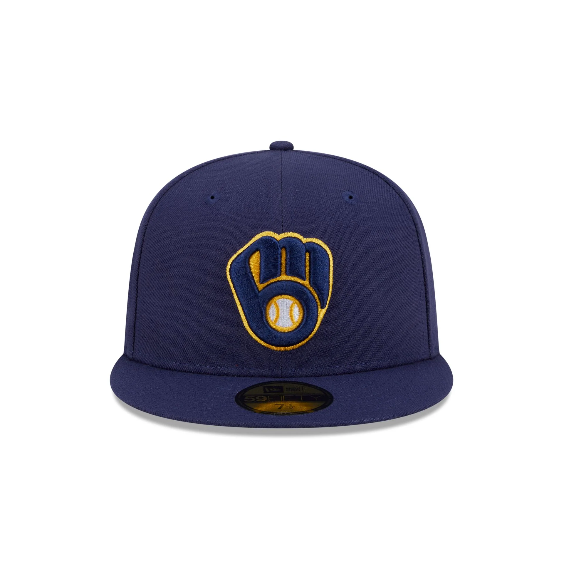 Milwaukee Brewers Floral Undervisor 59FIFTY Fitted Hat