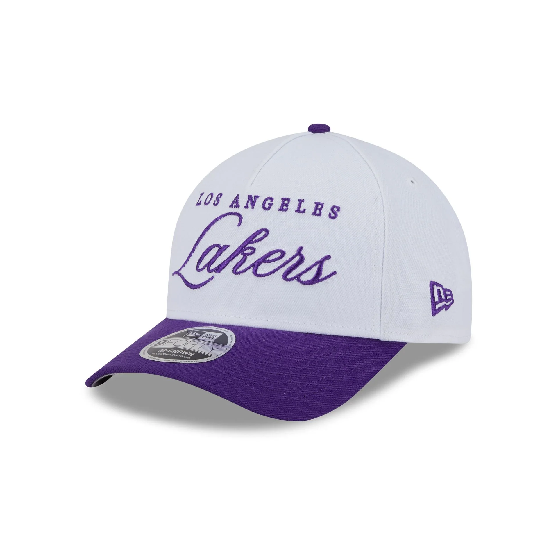 Los Angeles Lakers 2025 Draft 9FORTY M-Crown A-Frame Snapback Hat