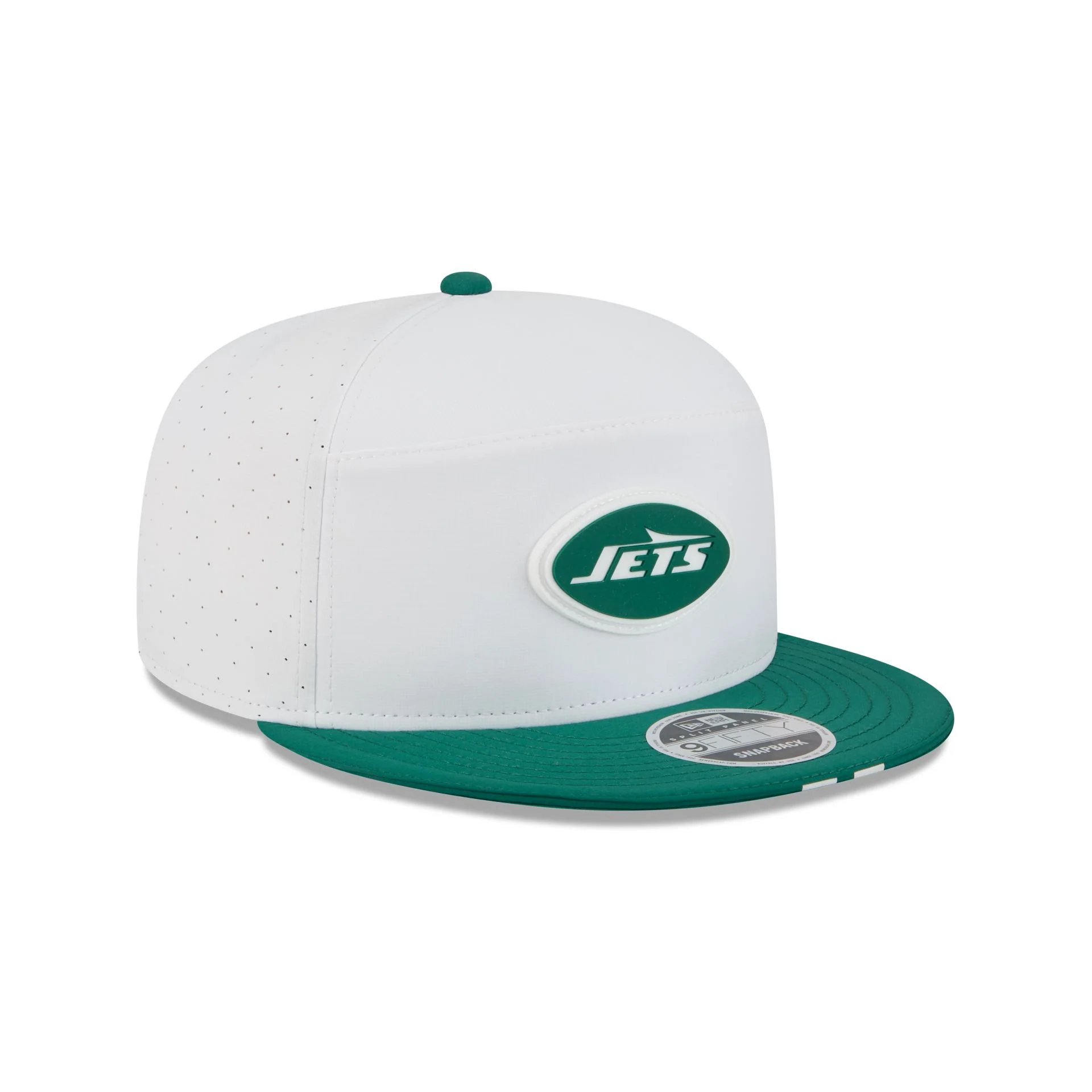 New York Jets 2025 Training Split Panel 9FIFTY Snapback Hat