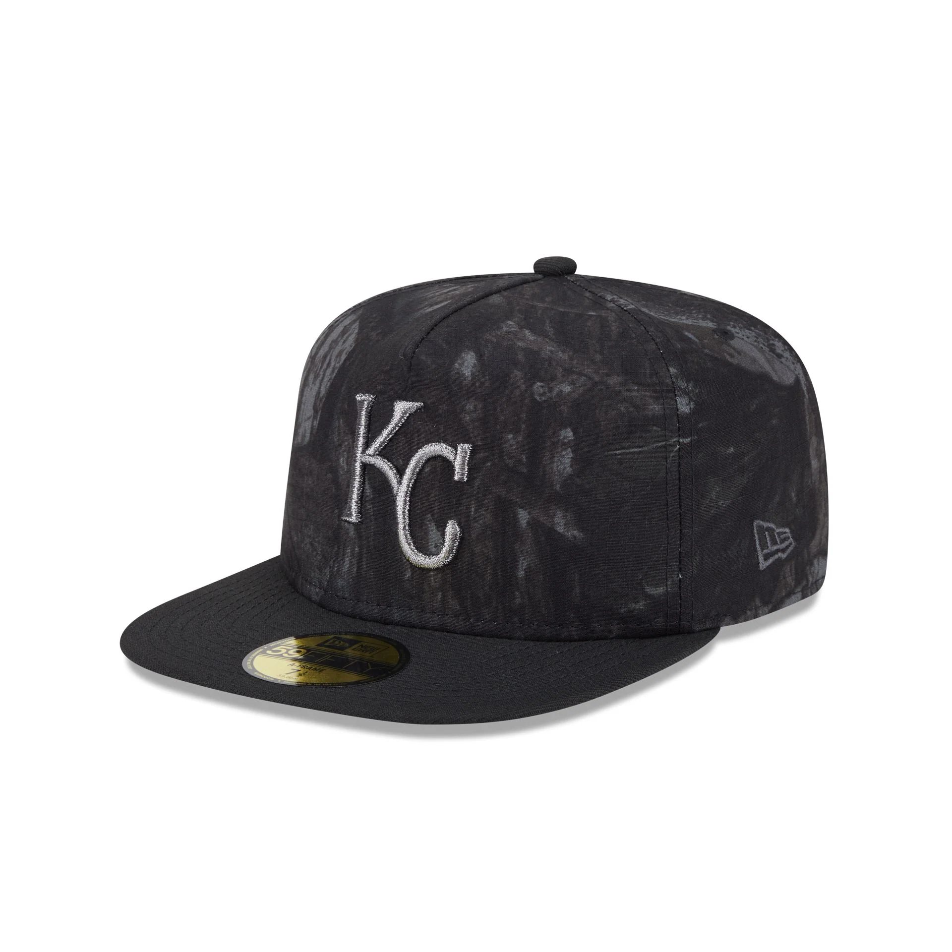 Just Caps Ripstop Camo Kansas City Royals 59FIFTY A-Frame Fitted Hat