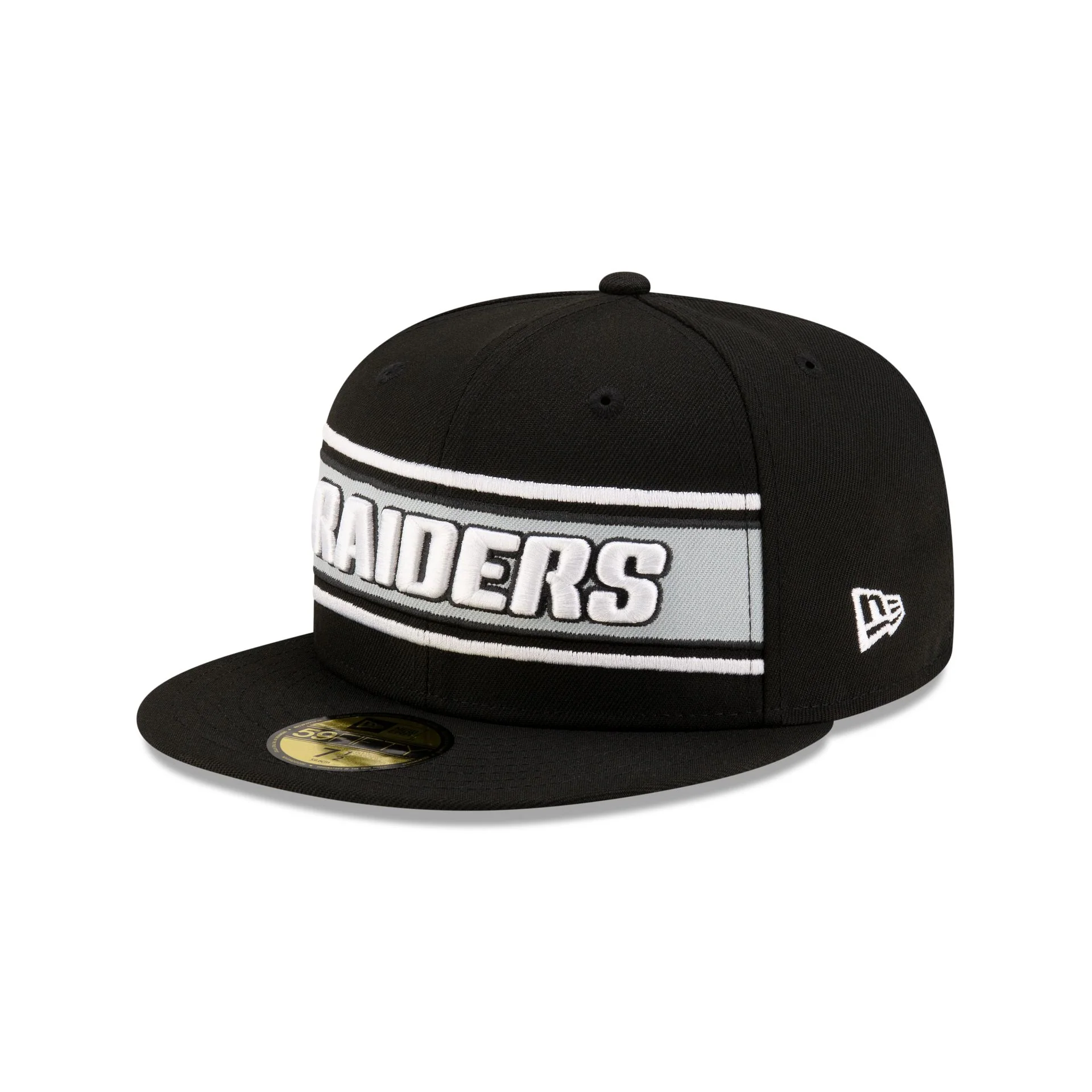 Las Vegas Raiders 2024 Sideline Black 59FIFTY Fitted Hat