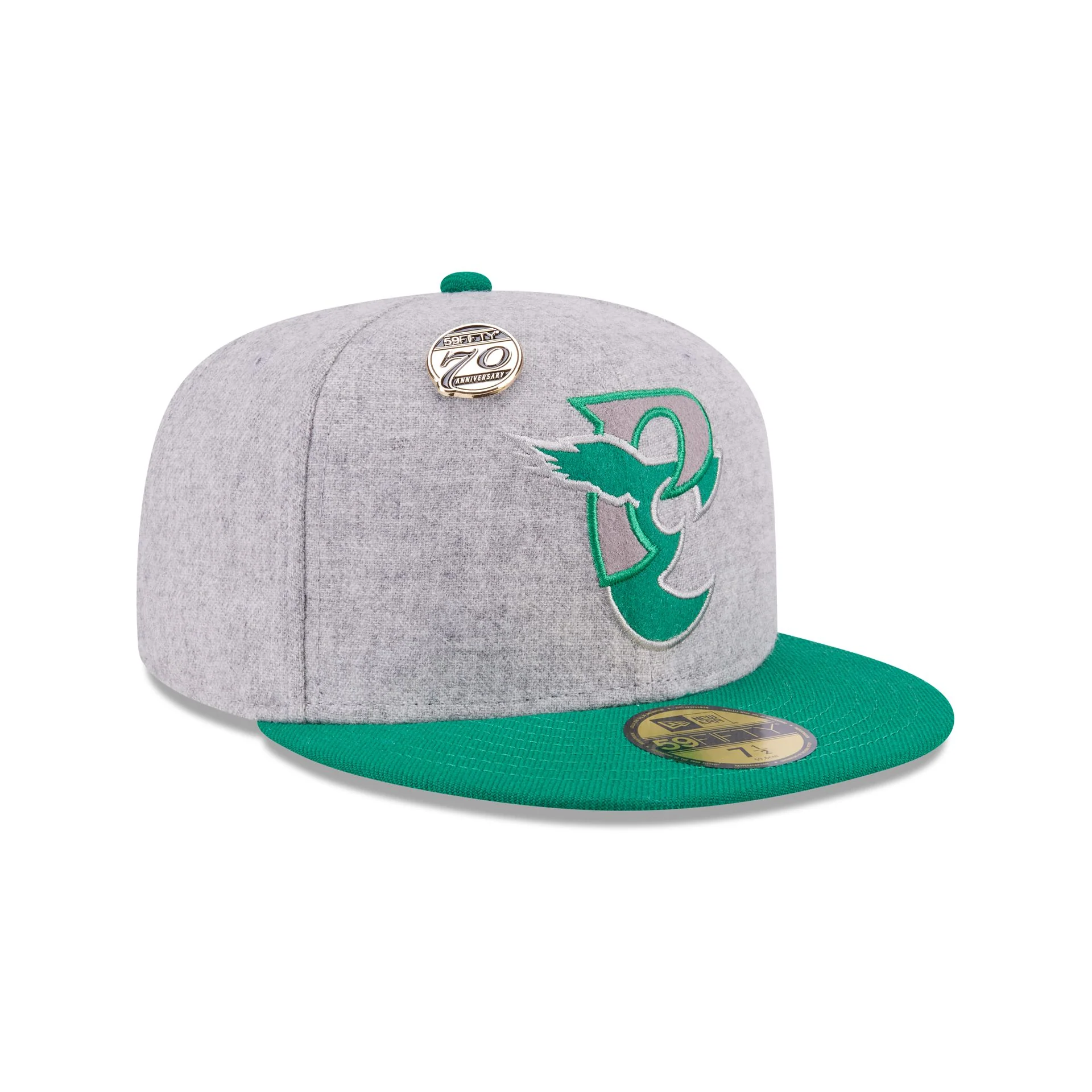 Philadelphia Eagles 70th Anniversary Gray 59FIFTY Fitted Hat