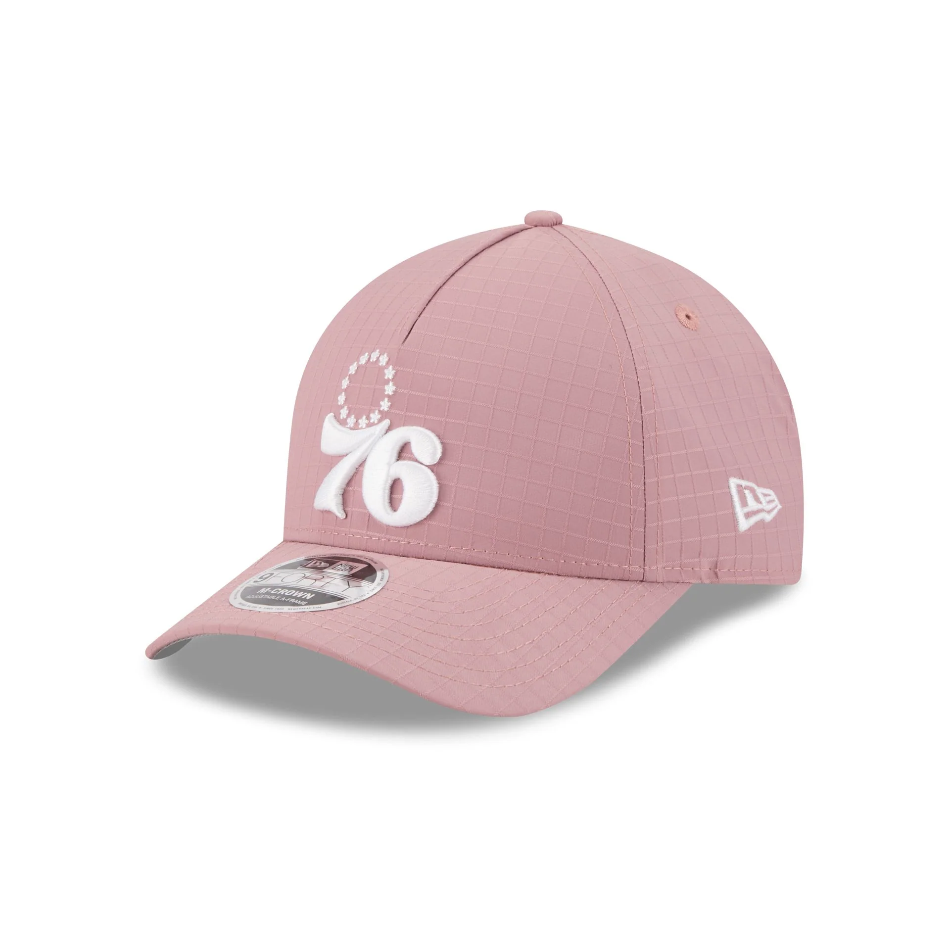 Philadelphia 76ers Pink Ripstop 9FORTY M-Crown A-Frame Snapback Hat