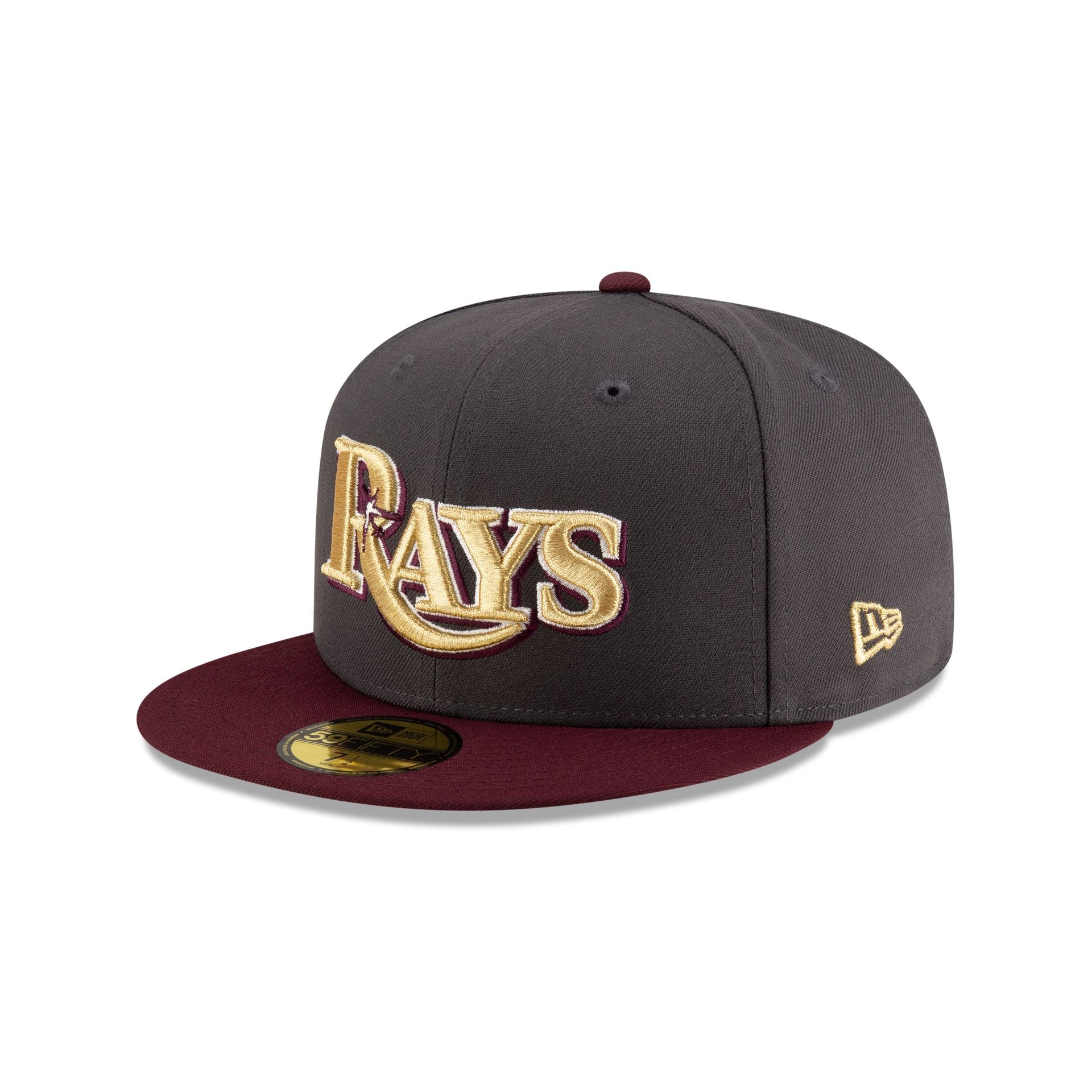 Just Caps Graphite Maroon Tampa Bay Rays 59FIFTY Fitted Hat