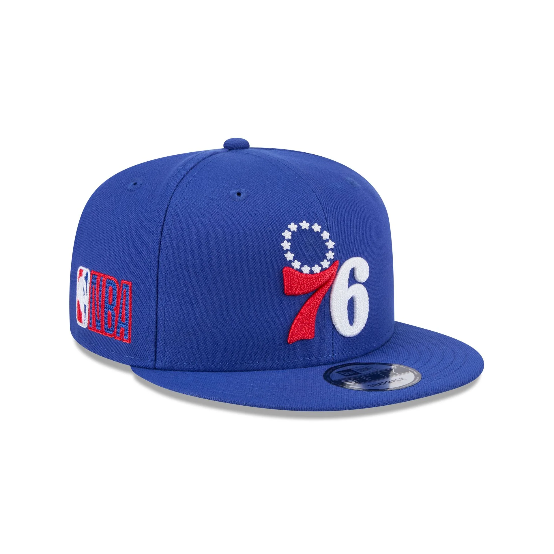 Alpha Industries x Philadelphia 76ers Blue 9FIFTY Snapback Hat