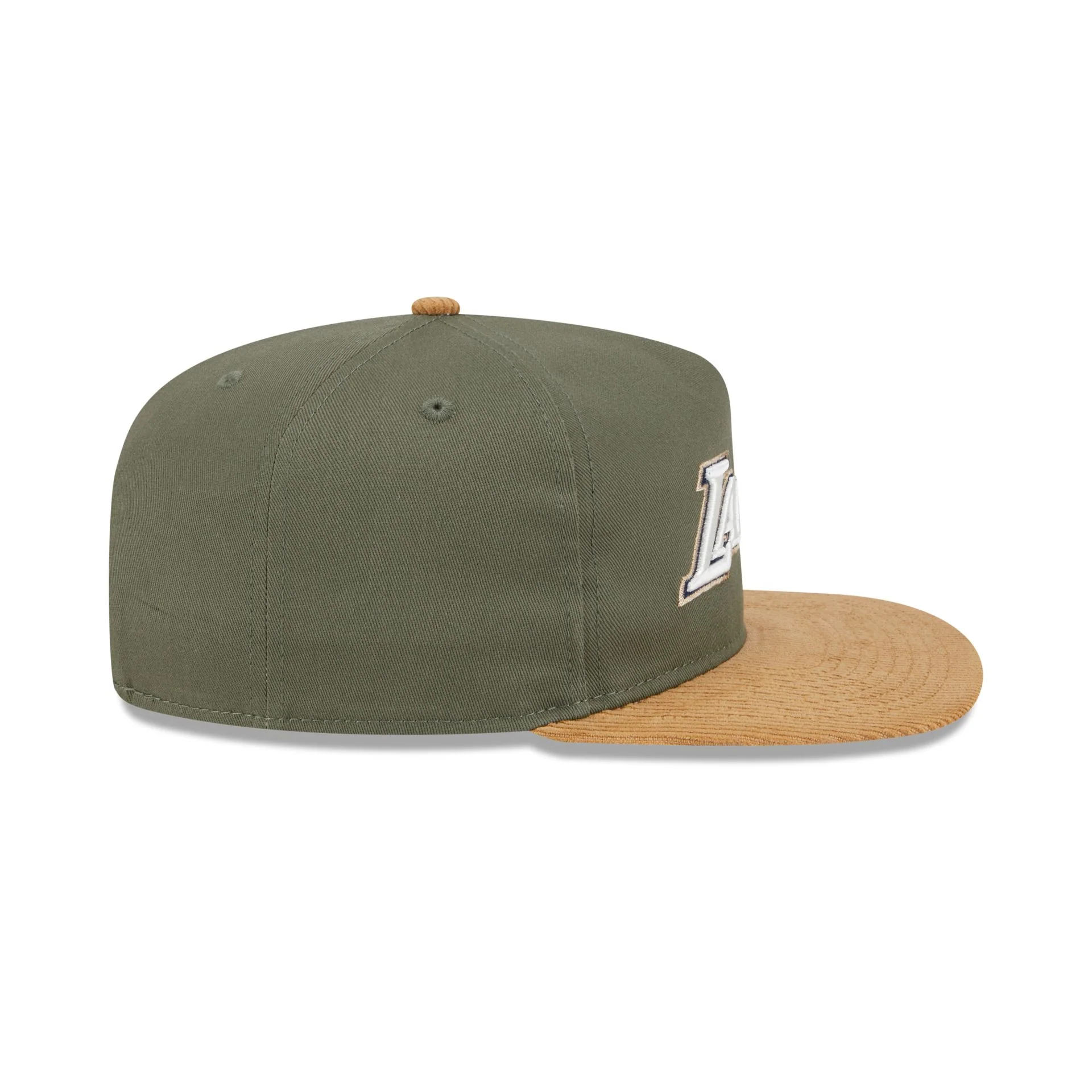 Los Angeles Lakers Olive Green Golfer Hat