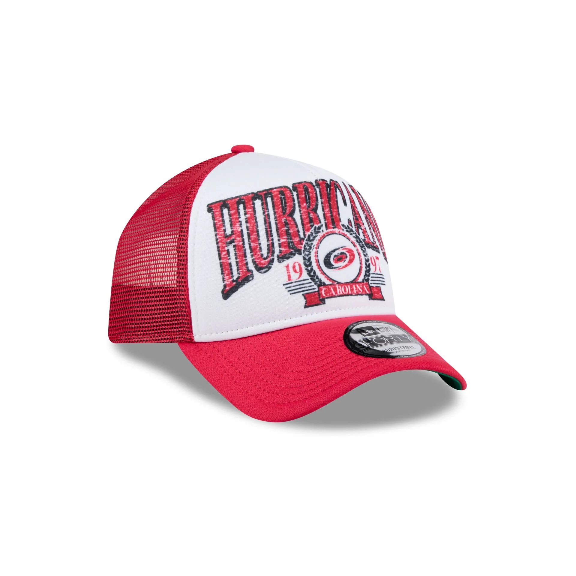 Carolina Hurricanes Distressed 9FORTY A-Frame Trucker Hat