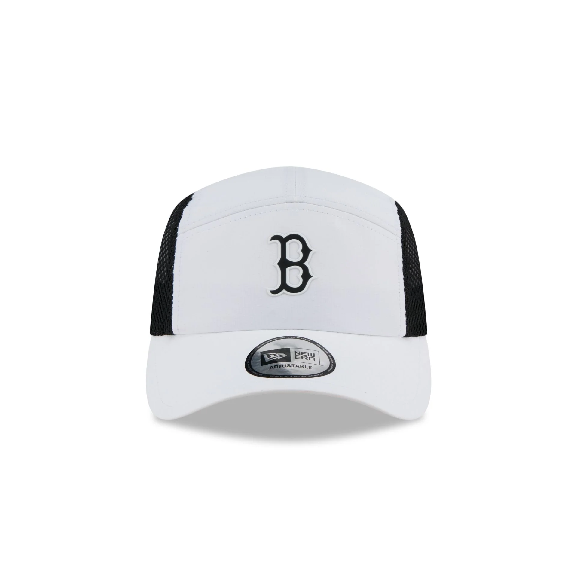 Boston Red Sox White Poly Runner Adjustable Hat