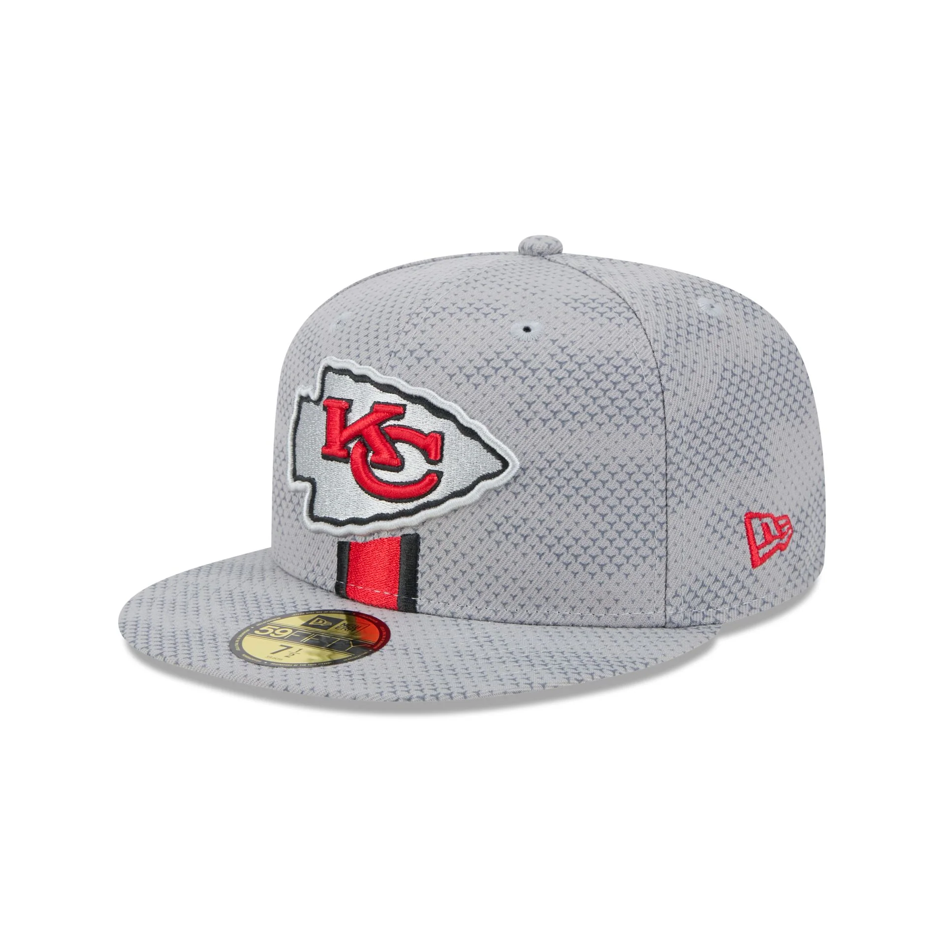 Kansas City Chiefs 2024 Sideline Gray 59FIFTY Fitted Hat