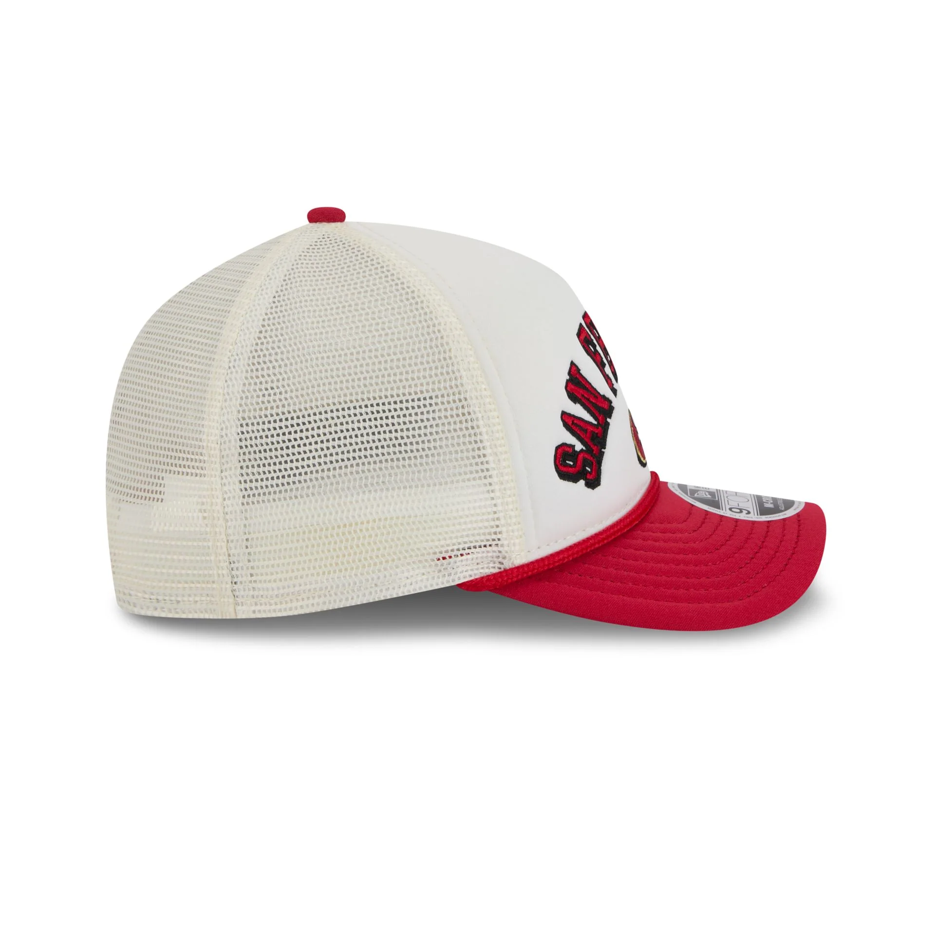 San Francisco 49ers Chrome Arch 9FORTY M-Crown A-Frame Trucker Hat