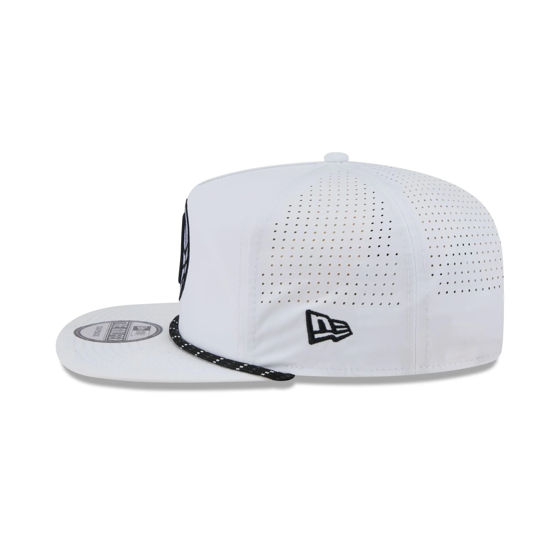 Brooklyn Nets Optic White Performance Rope Golfer Hat