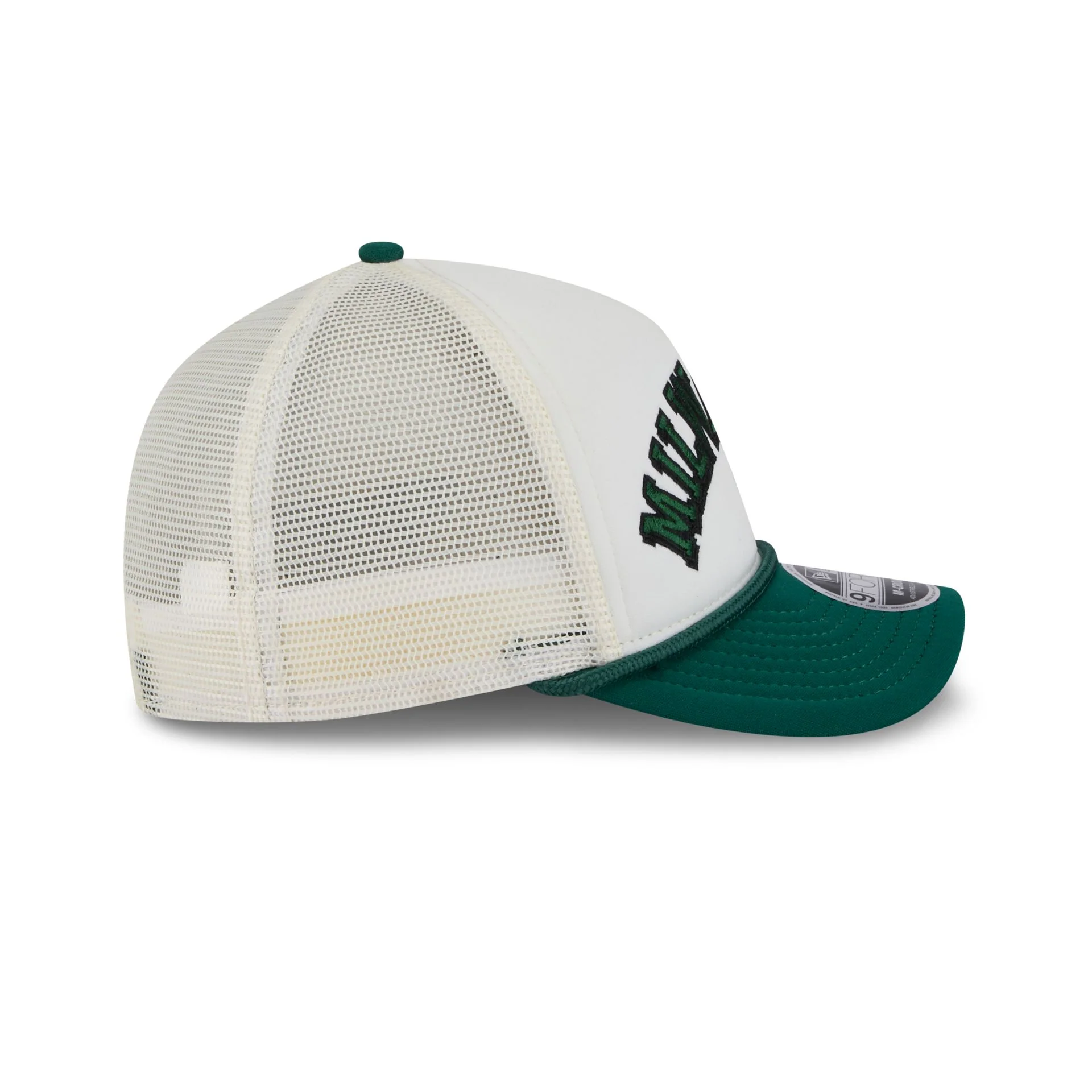 Milwaukee Bucks Chrome Arch 9FORTY M-Crown A-Frame Trucker Hat