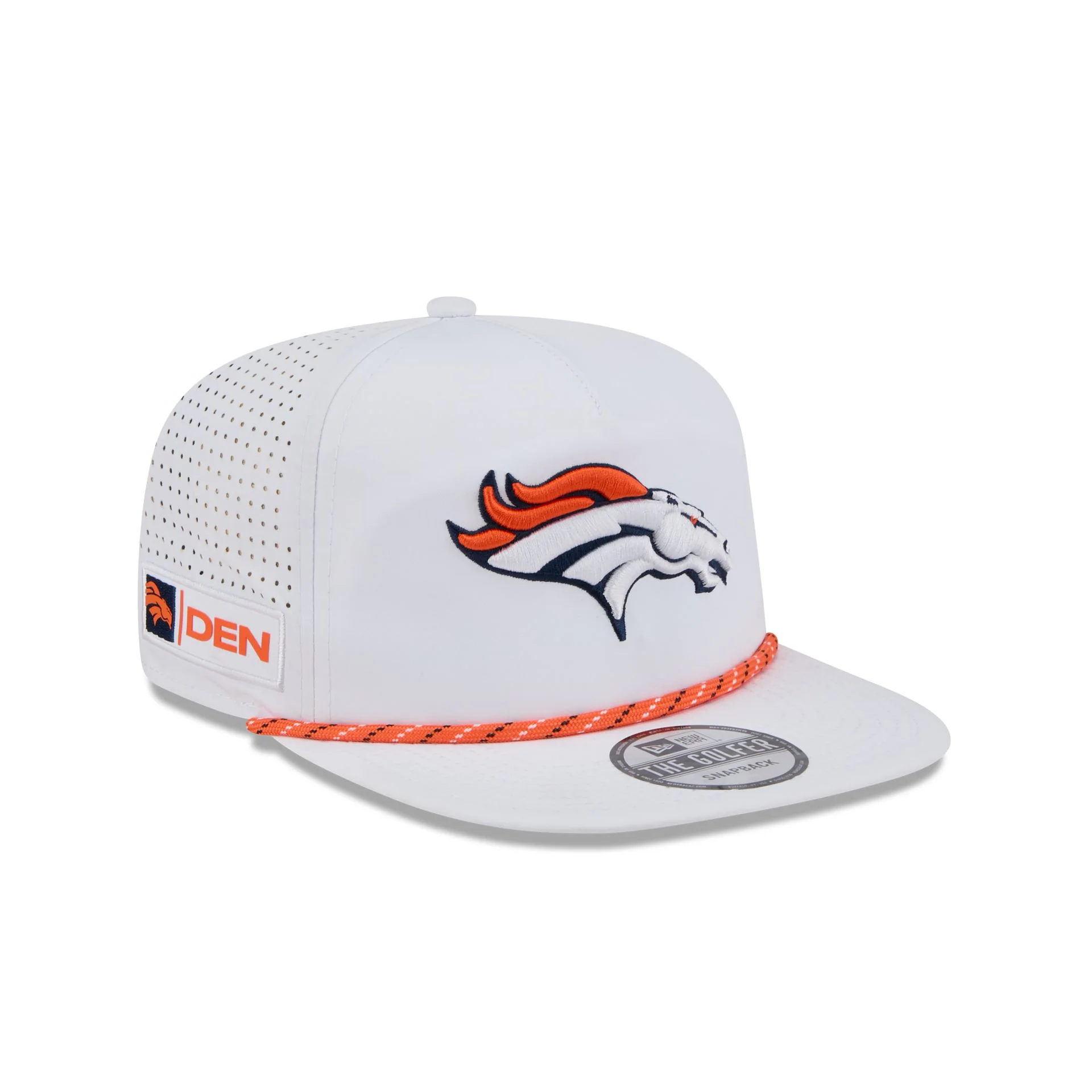 Denver Broncos Optic White Performance Rope Golfer Hat