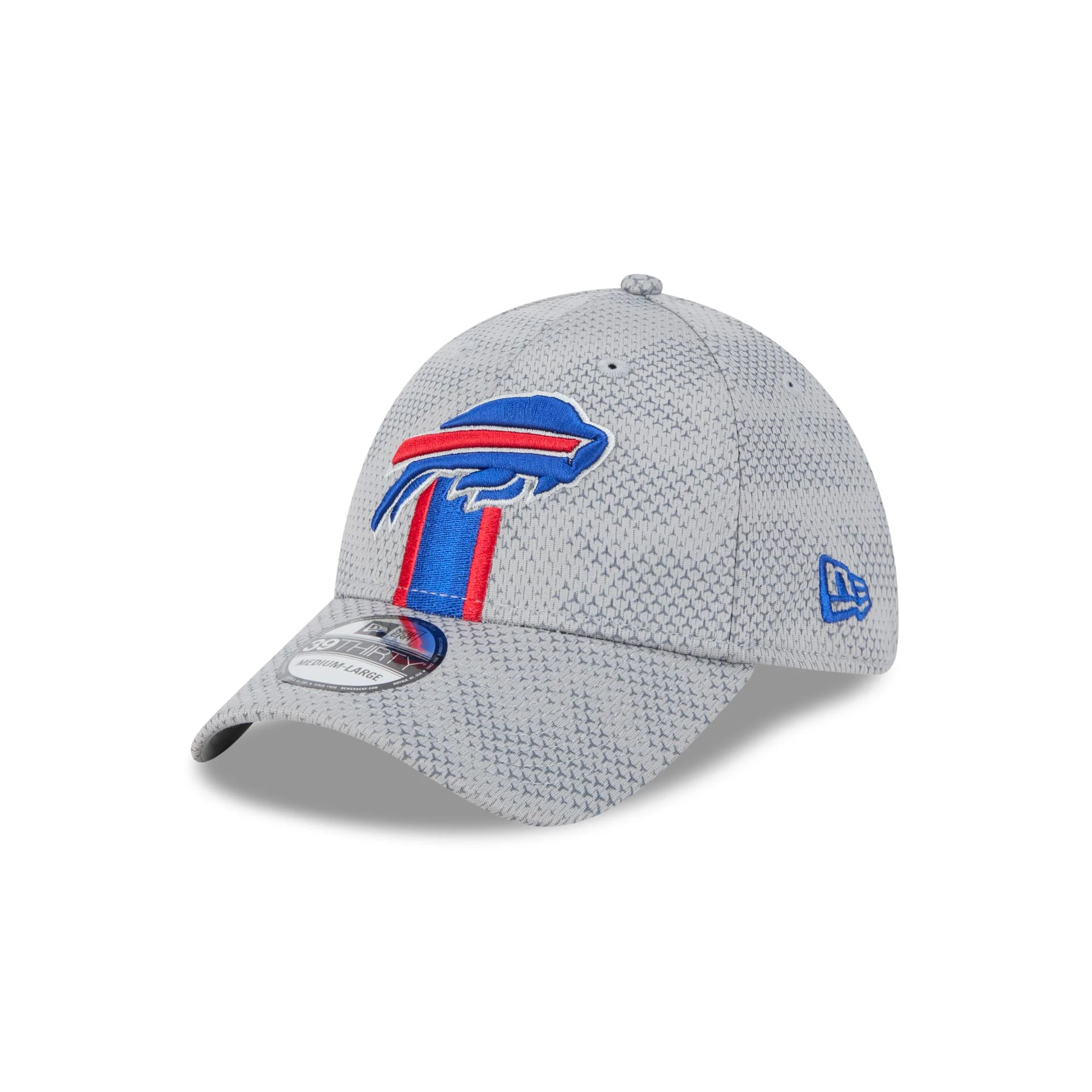 Buffalo Bills 2024 Sideline Gray 39THIRTY Stretch Fit Hat