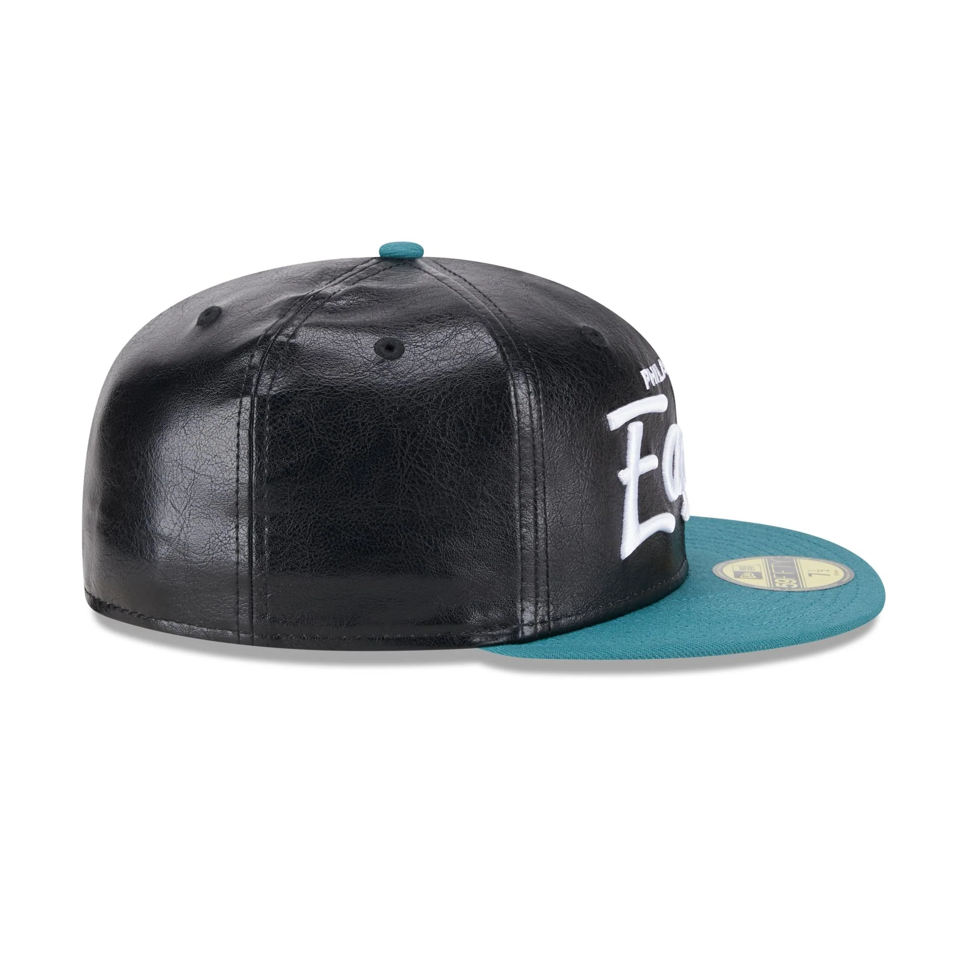 Philadelphia Eagles Faux Leather Crown 59FIFTY Fitted Hat