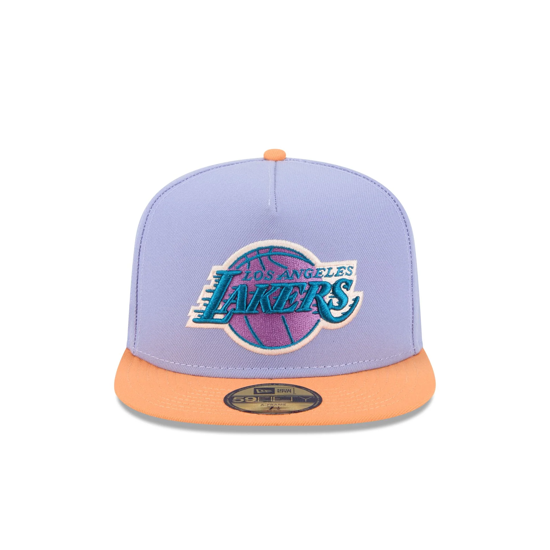 Los Angeles Lakers Lavender 59FIFTY A-Frame Fitted Hat