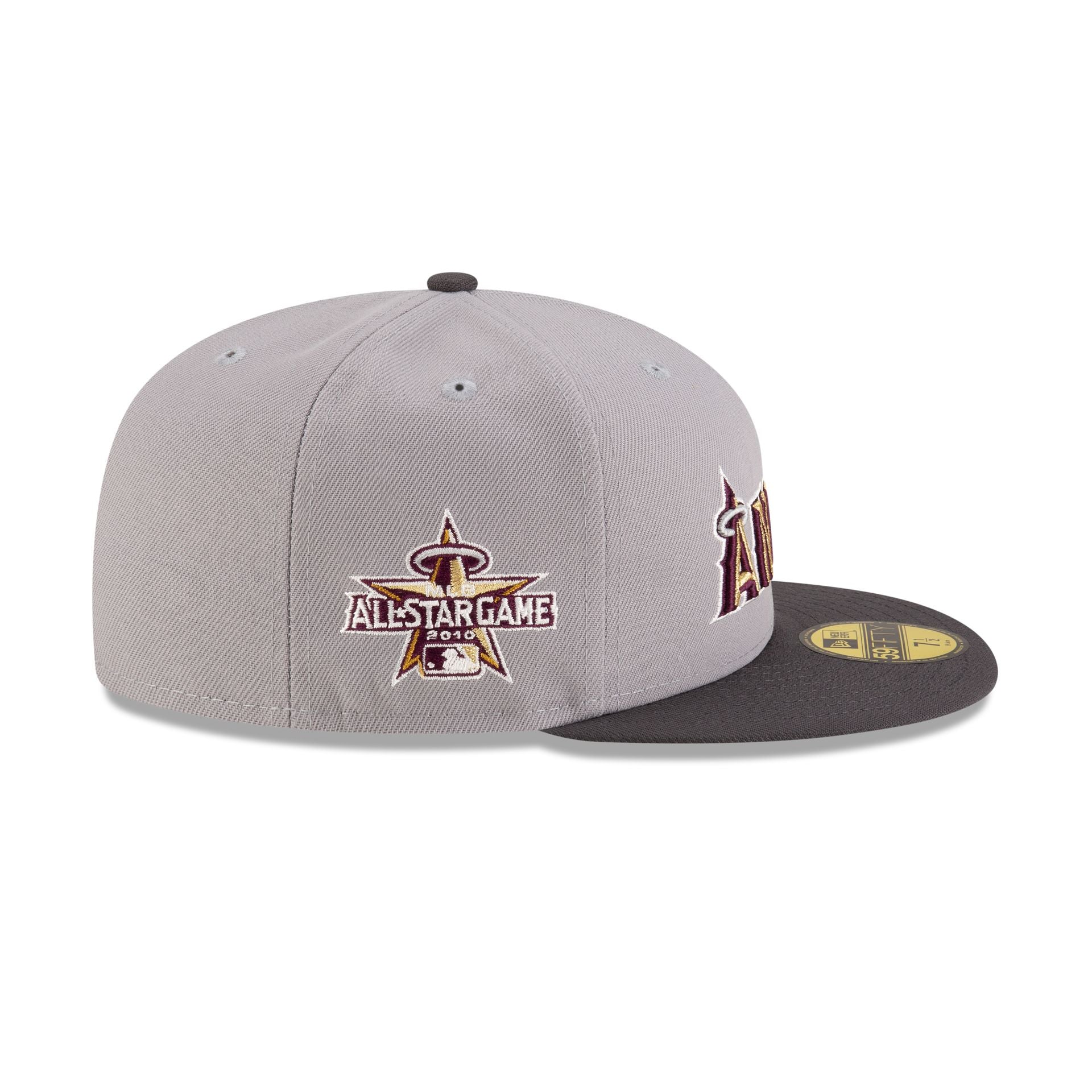 Just Caps Graphite Maroon Los Angeles Angels 59FIFTY Fitted Hat