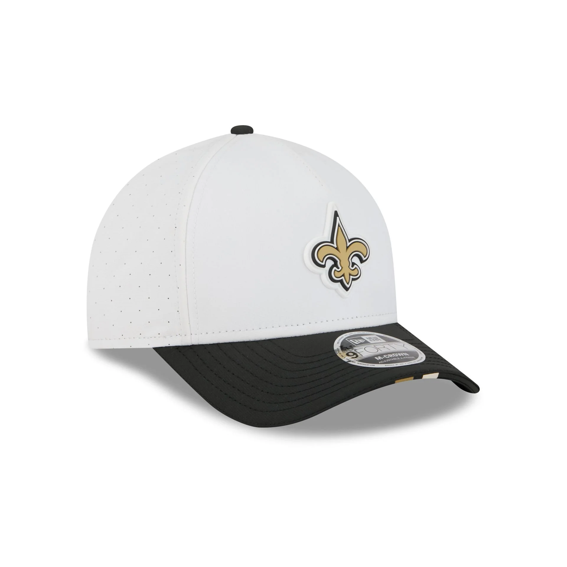 New Orleans Saints 2025 Training 9FORTY M-Crown A-Frame Snapback Hat