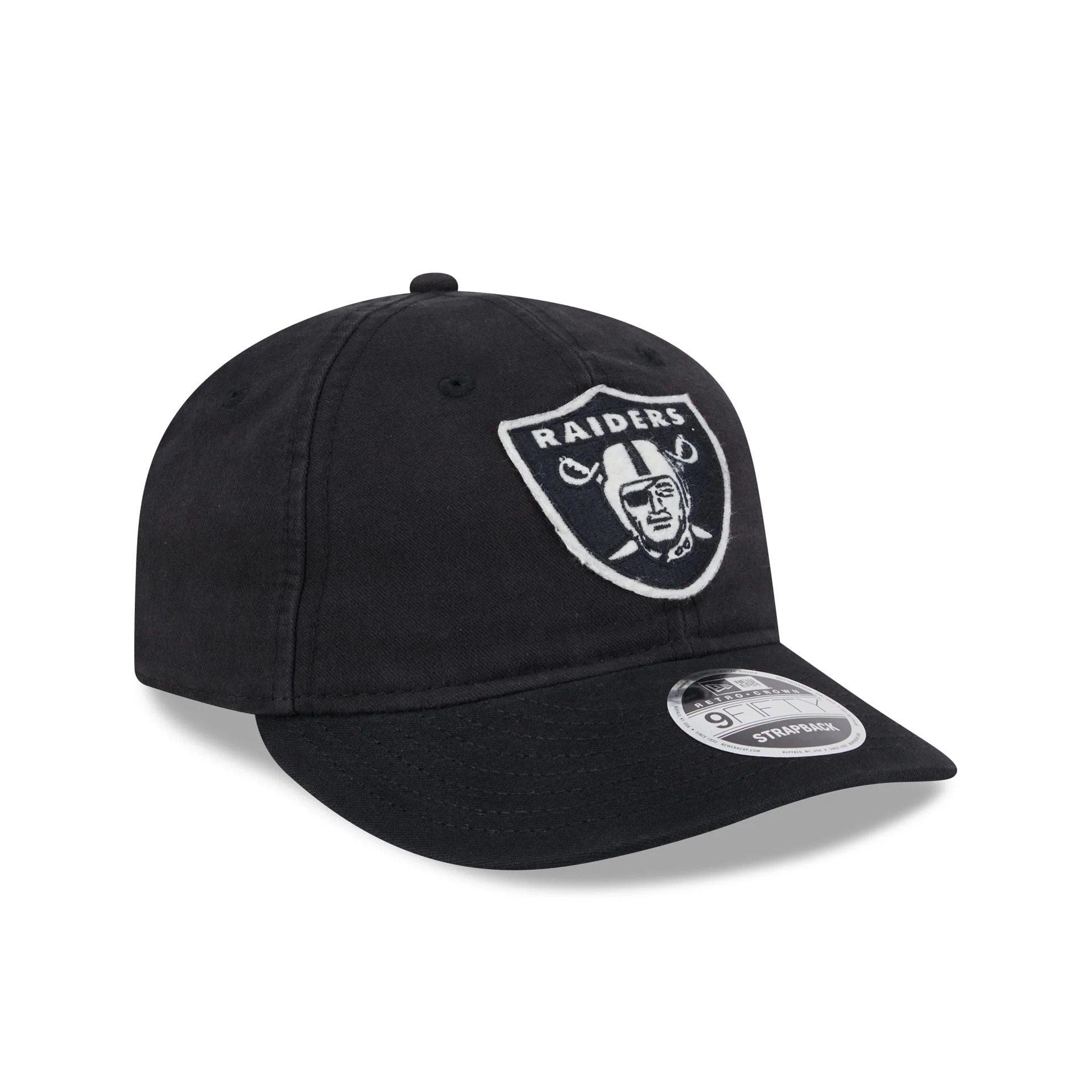 Las Vegas Raiders Canvas Felt Retro Crown 9FIFTY Adjustable Hat