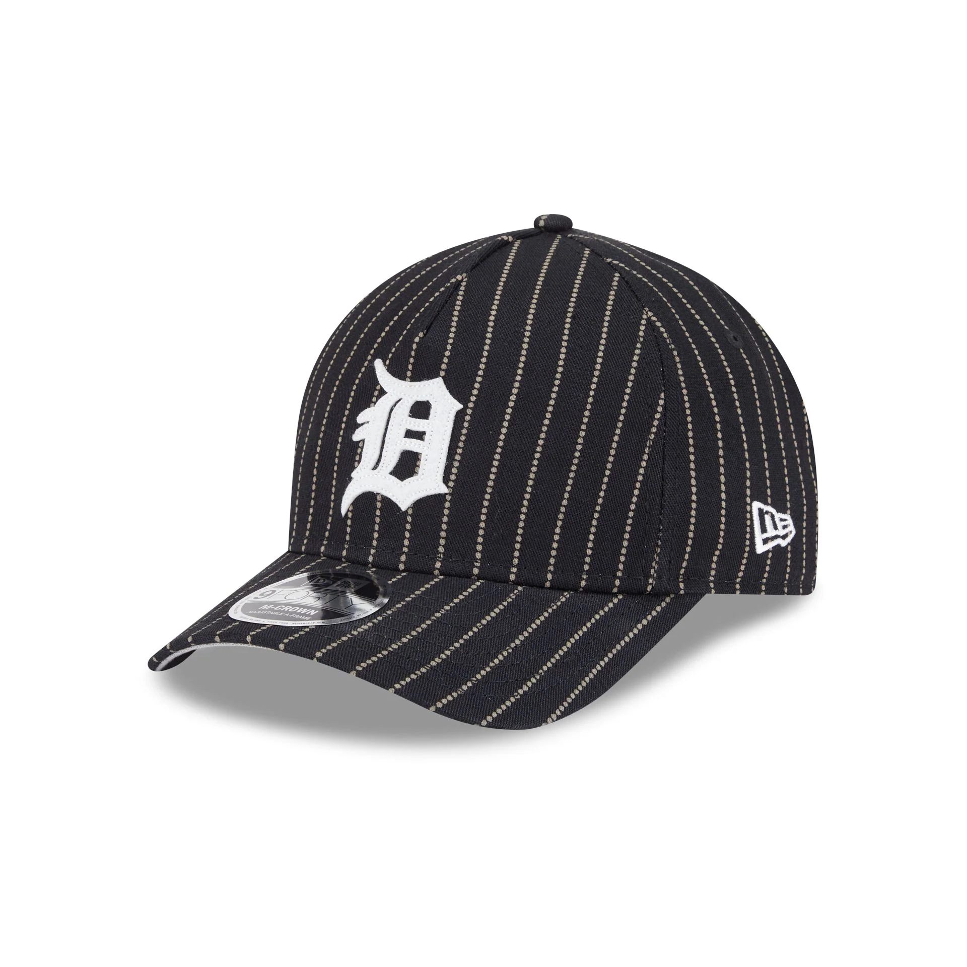Detroit Tigers Dotted Pinstripe 9FORTY M-Crown A-Frame Adjustable Hat