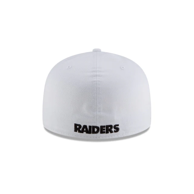 Las Vegas Raiders White 59FIFTY Fitted Hat