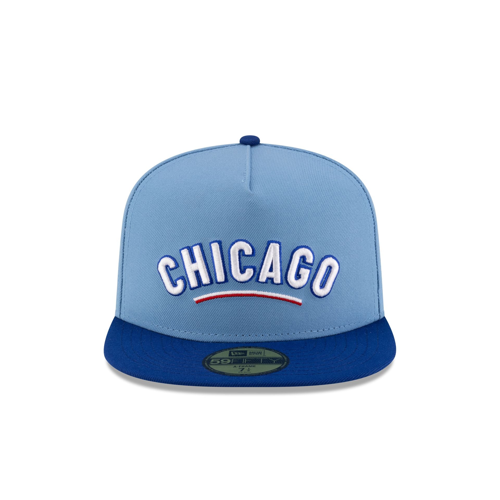 Just Caps Sky Blue Chicago Cubs 59FIFTY A-Frame Fitted Hat