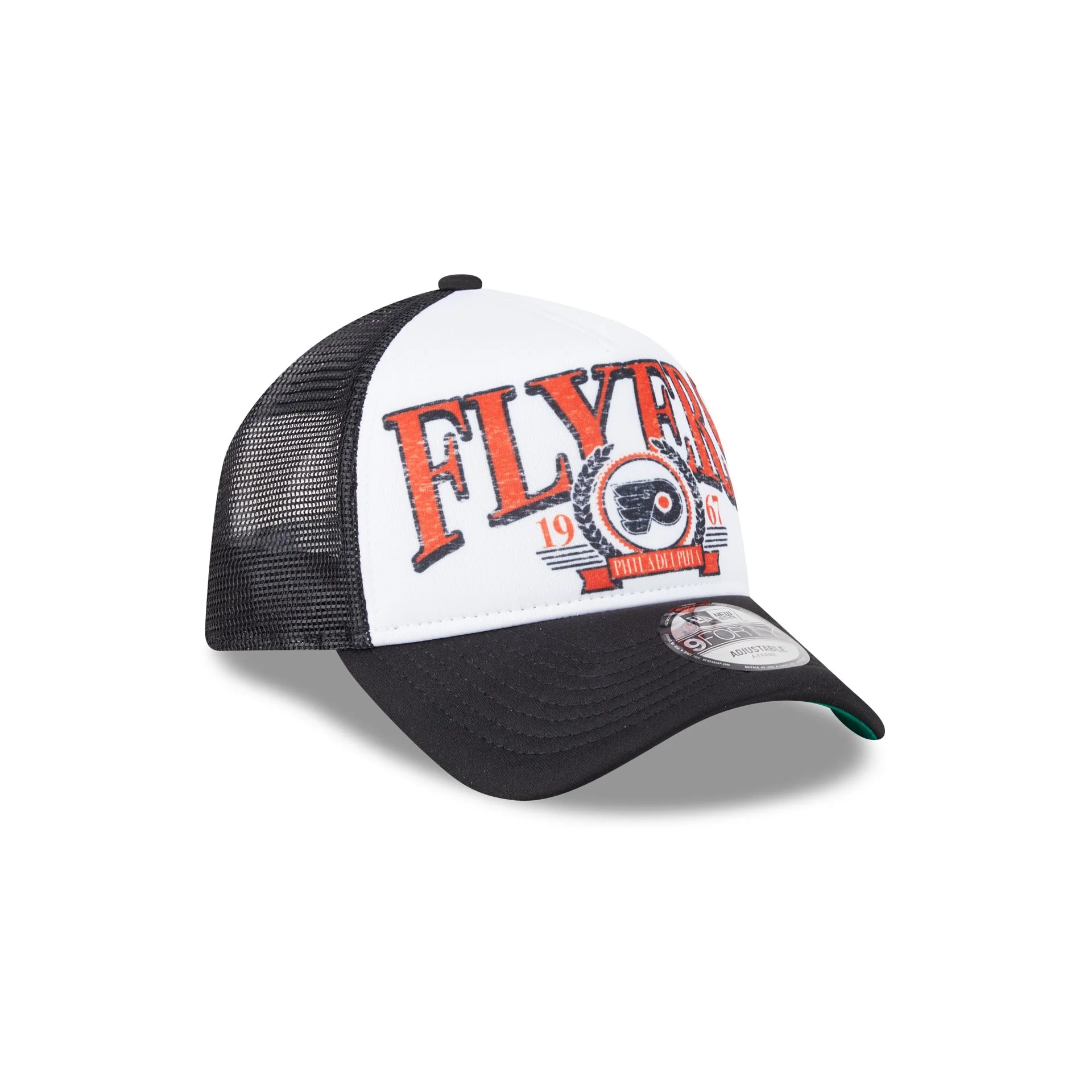 Philadelphia Flyers Distressed 9FORTY A-Frame Trucker Hat