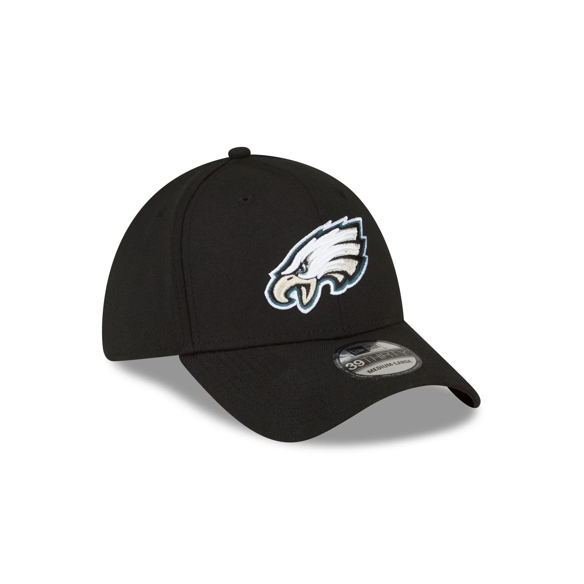 Philadelphia Eagles Team Classic Black 39THIRTY Stretch Fit Hat