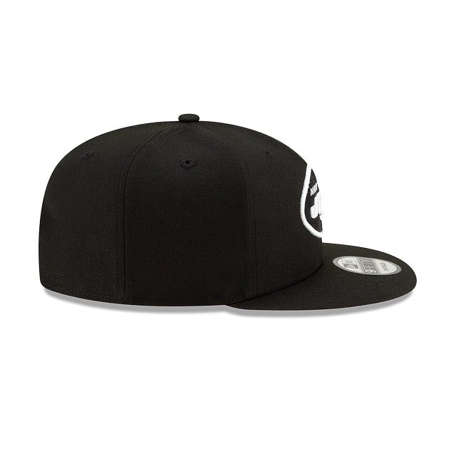 New York Jets Black and White 9FIFTY Snapback Hat