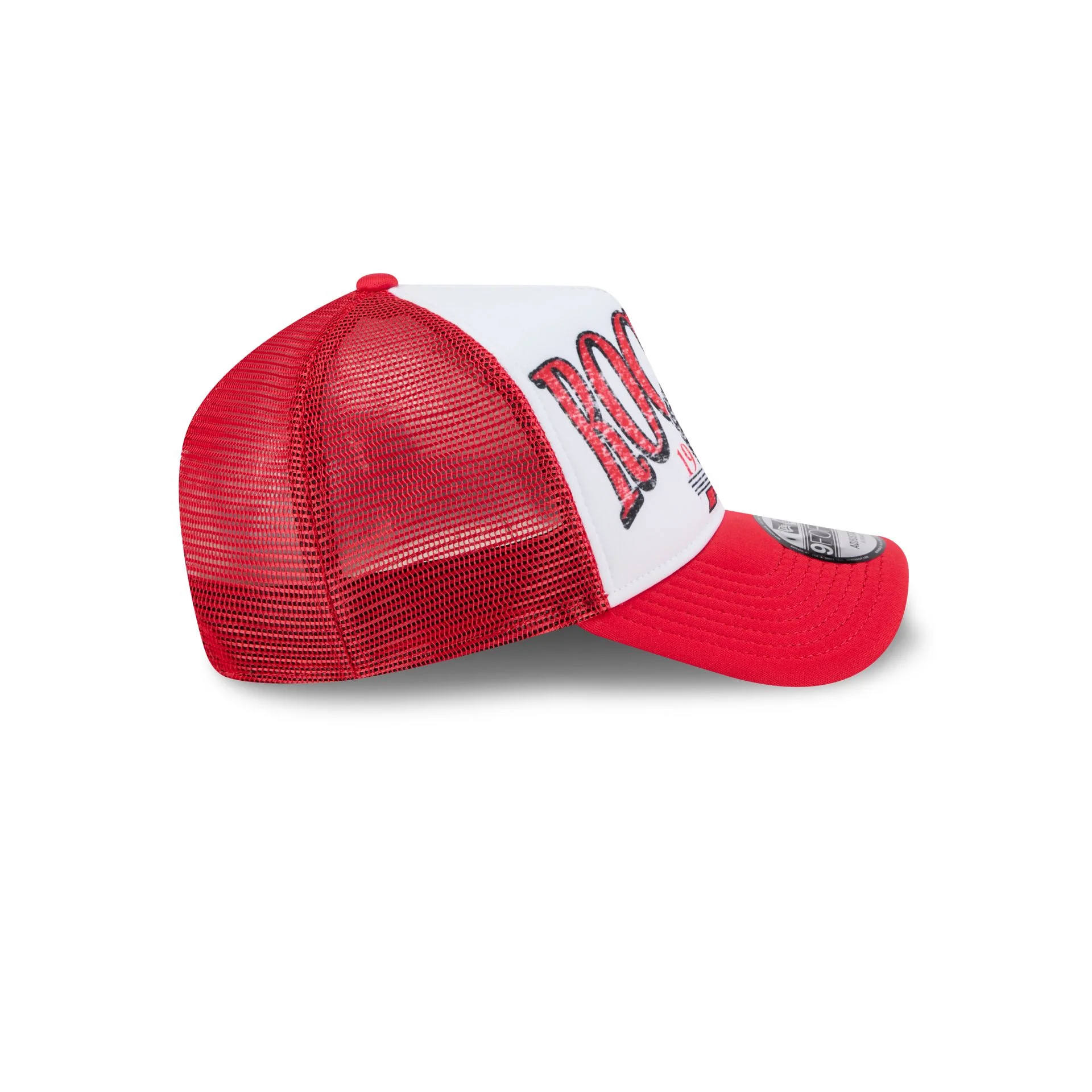 Houston Rockets Distressed 9FORTY A-Frame Trucker Hat