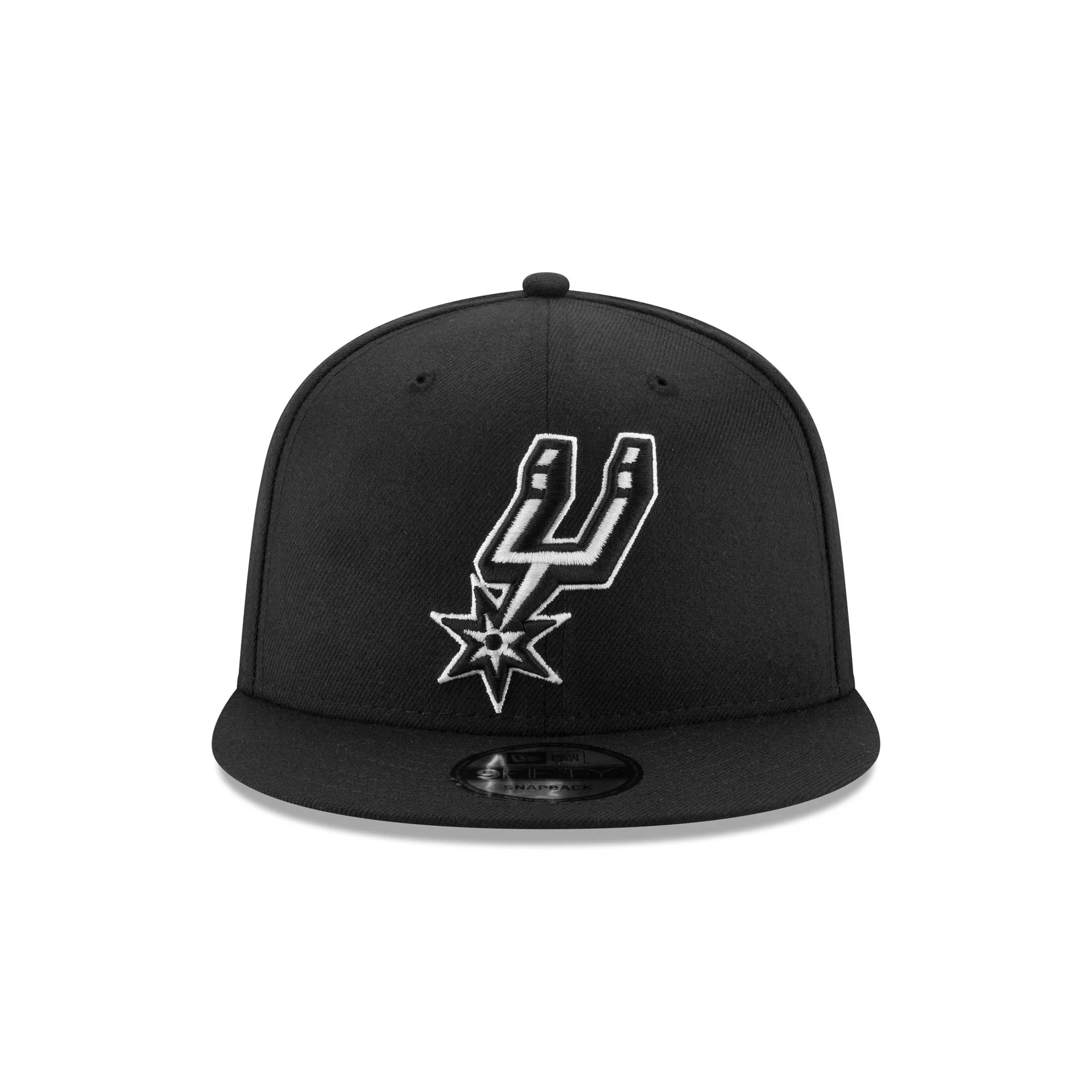 San Antonio Spurs Basic Black & White 9FIFTY Snapback Hat
