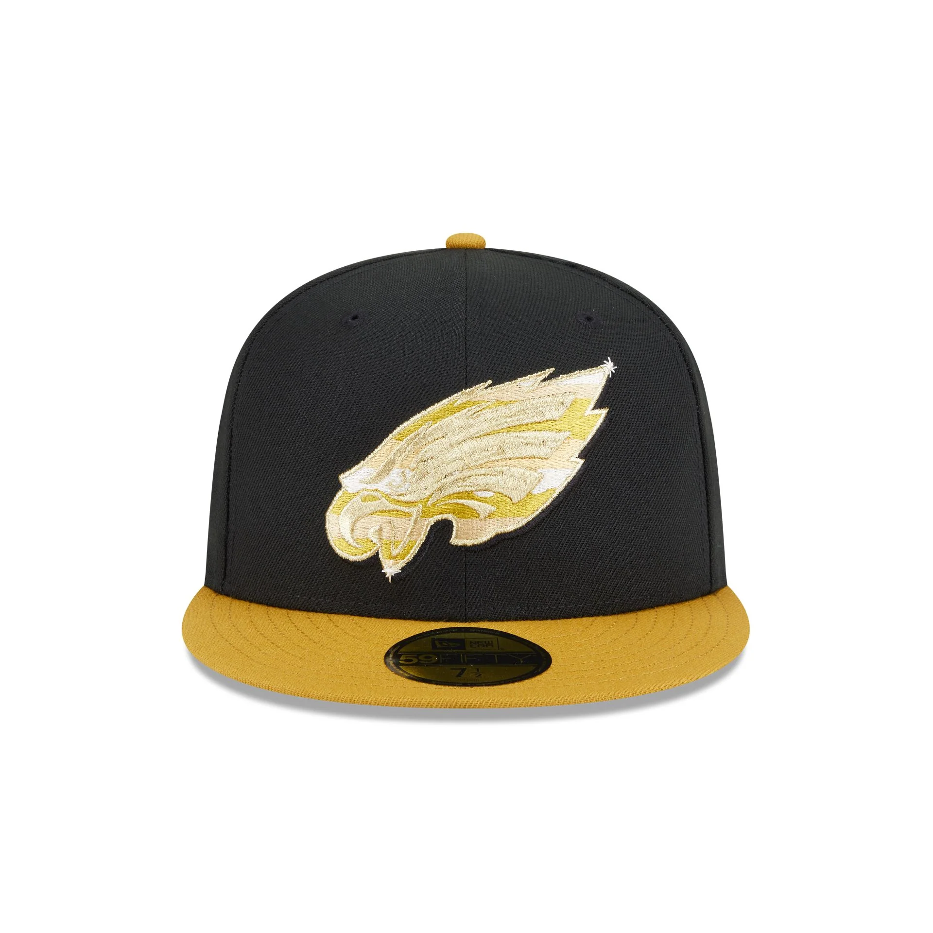 Philadelphia Eagles Metallic Gold Logo 59FIFTY Fitted Hat