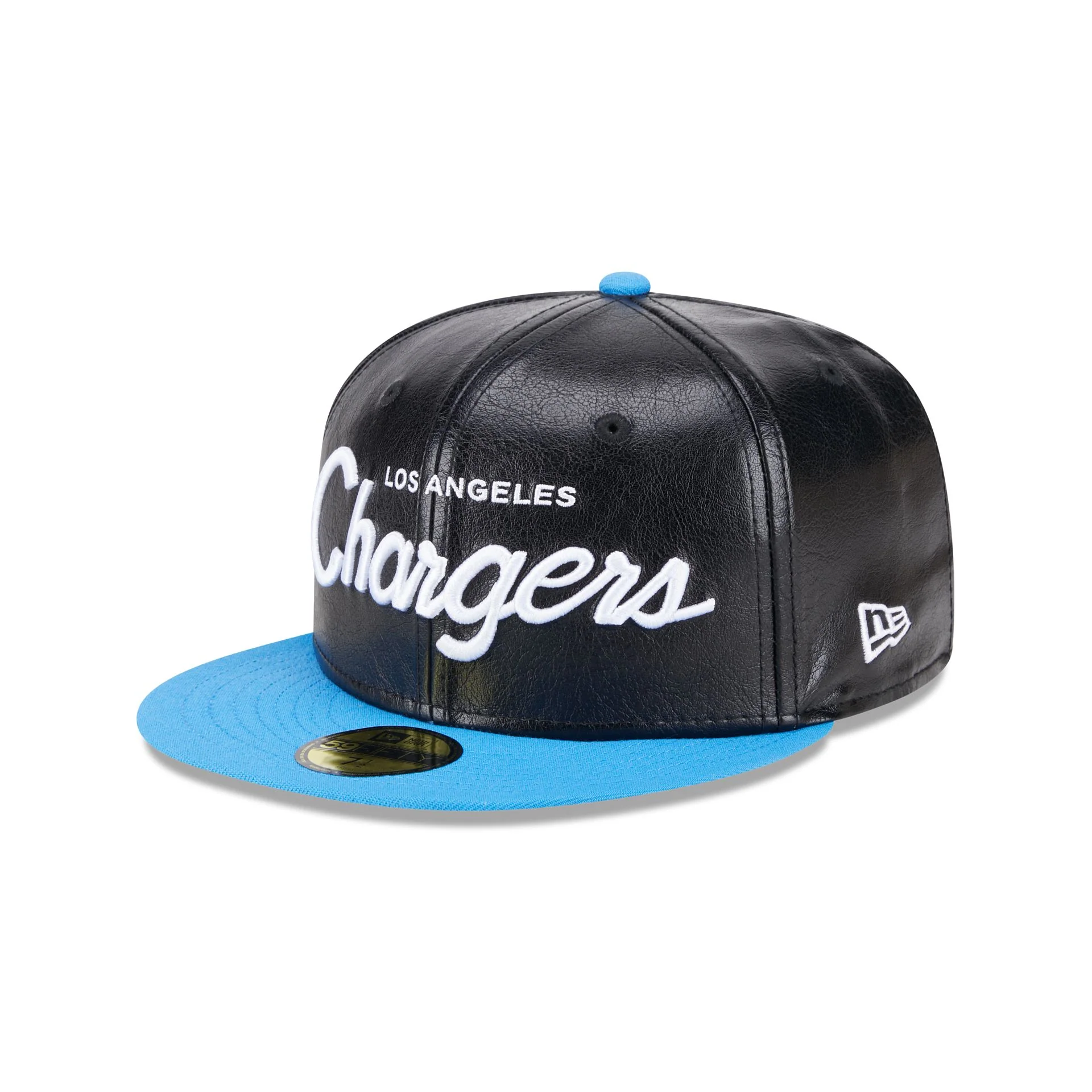 Los Angeles Chargers Faux Leather Crown 59FIFTY Fitted Hat