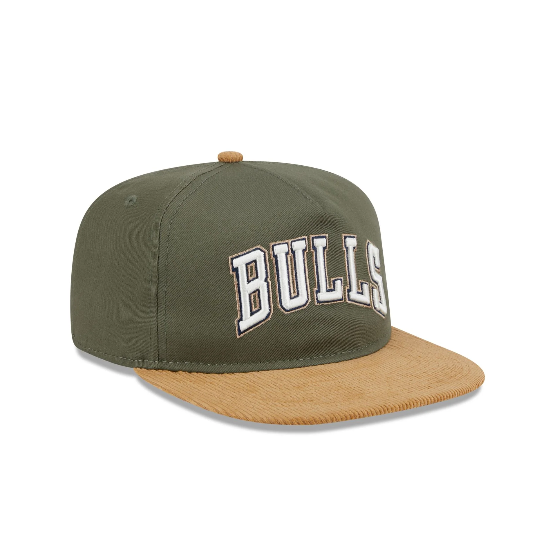 Chicago Bulls Olive Green Golfer Hat