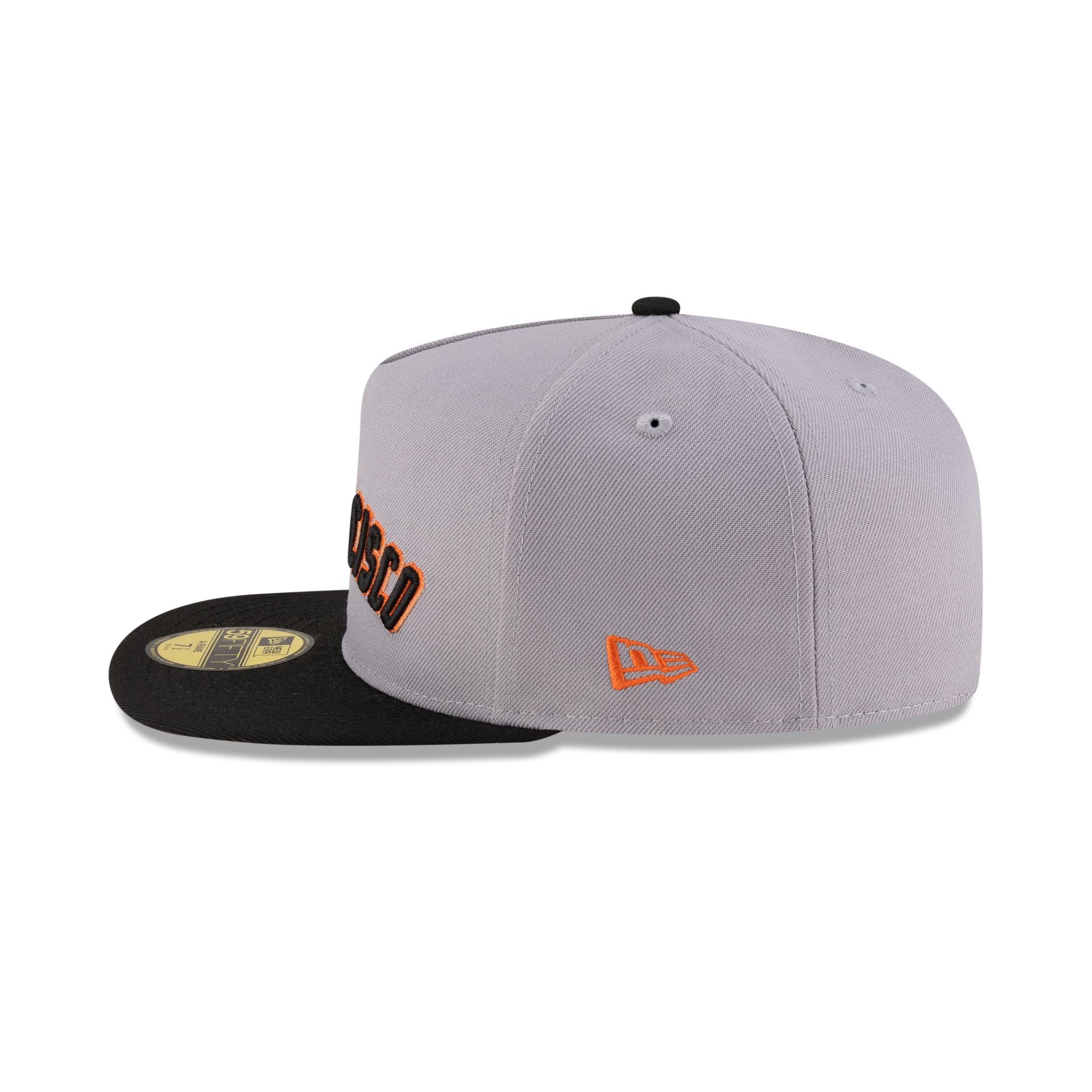 Just Caps League Sidepatch Gray San Francisco Giants 59FIFTY A-Frame Fitted Hat