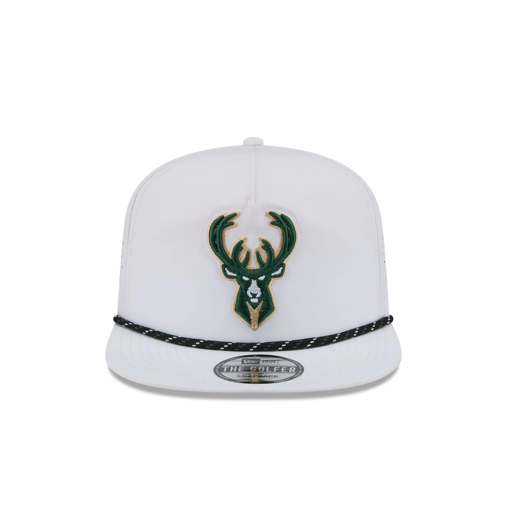 Milwaukee Bucks Optic White Performance Rope Golfer Hat