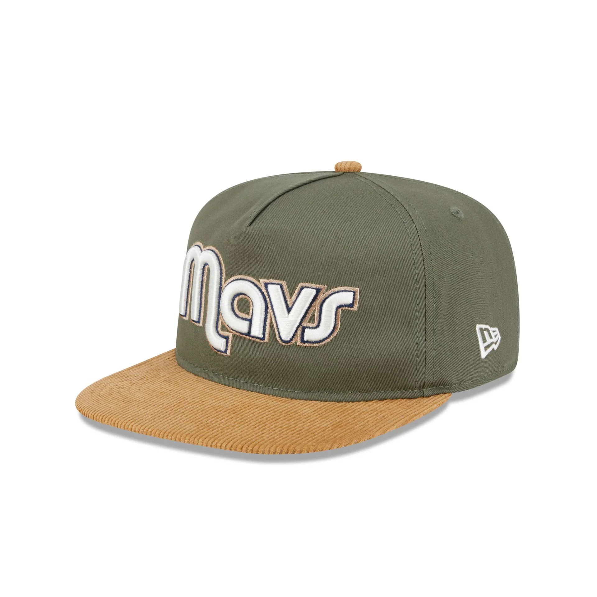 Dallas Mavericks Olive Green Golfer Hat