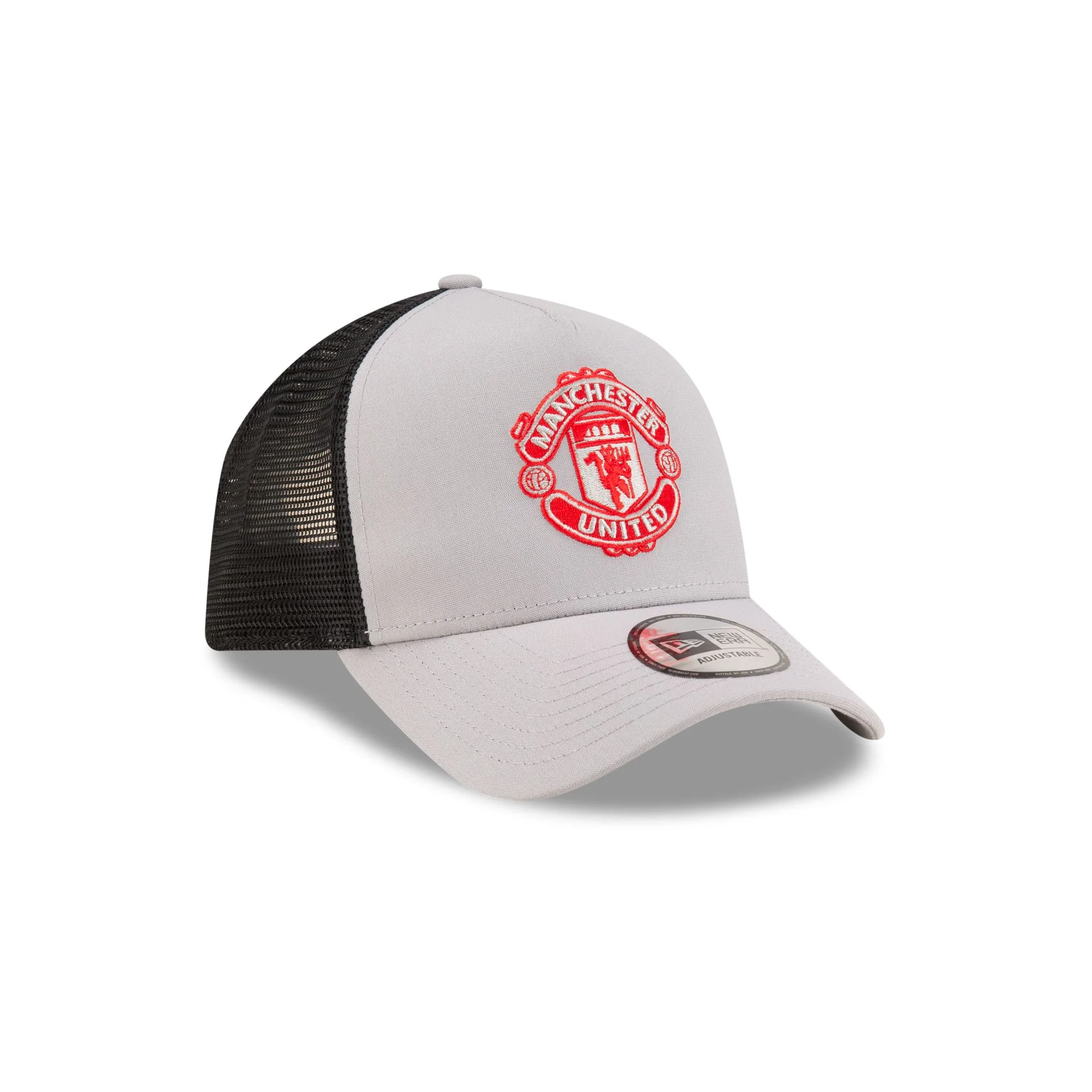 Manchester United Seasonal Gray 9FORTY A-Frame Trucker Hat