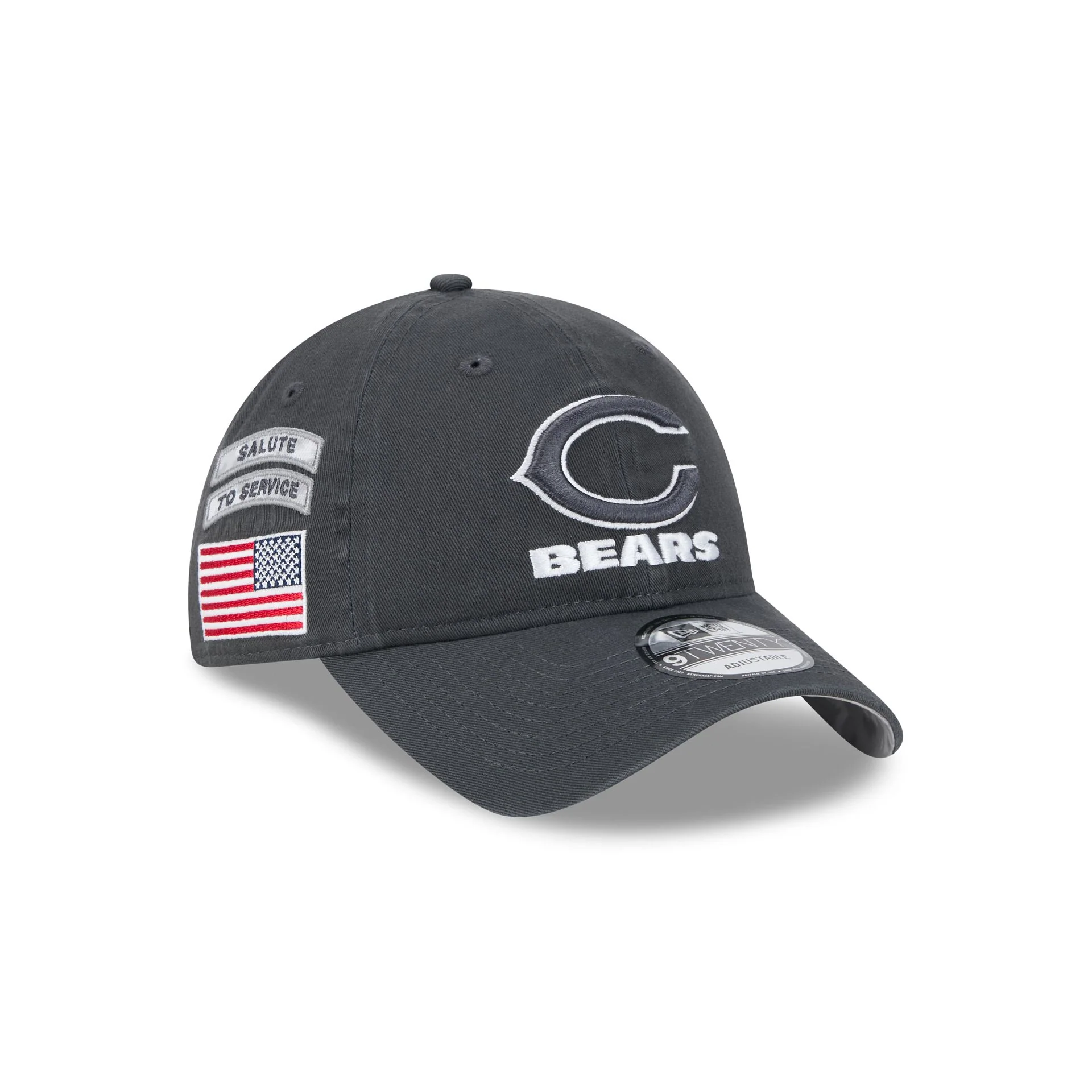 Chicago Bears 2024 Salute to Service 9TWENTY Adjustable Hat