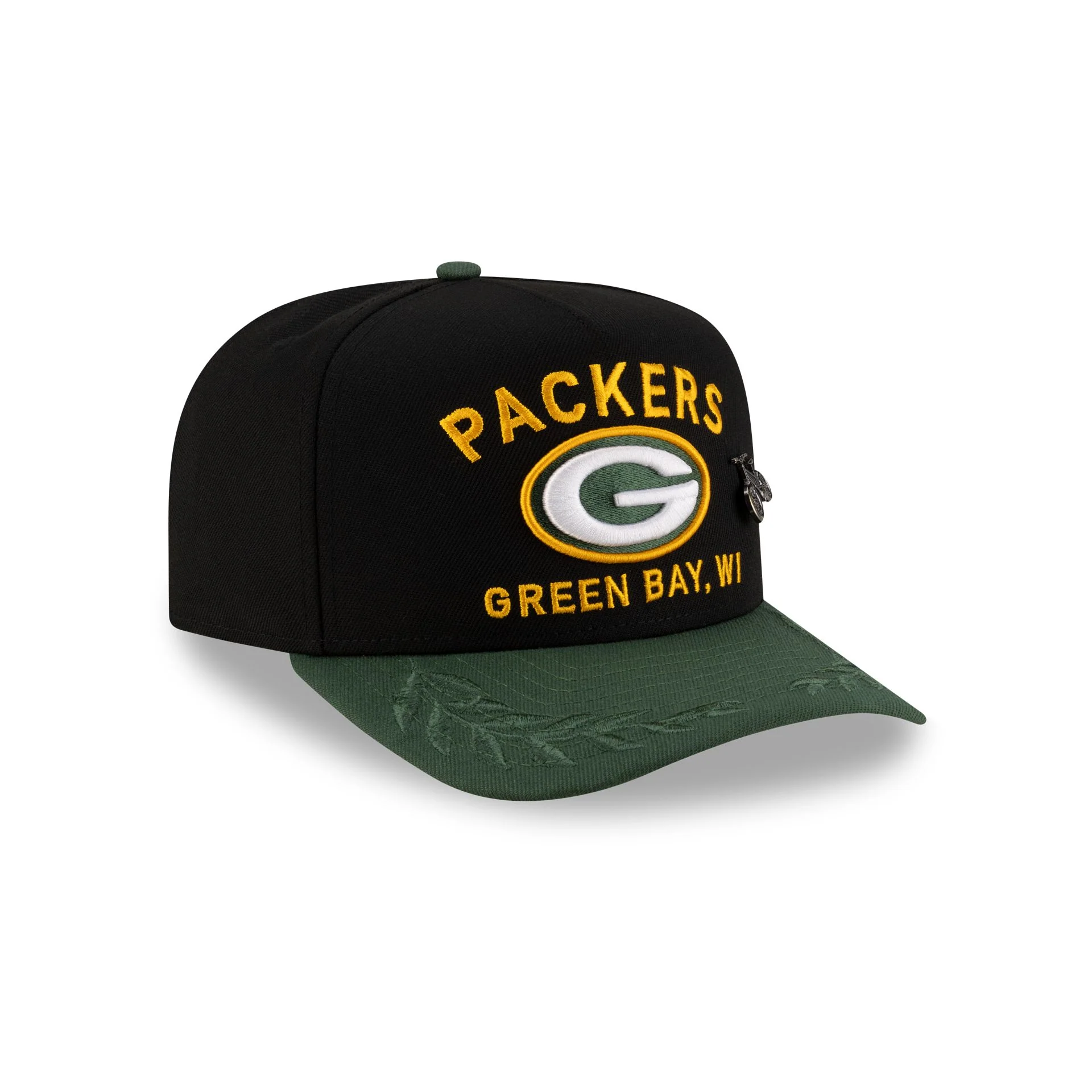Green Bay Packers 2025 Draft Black 59FIFTY A-Frame Fitted Hat