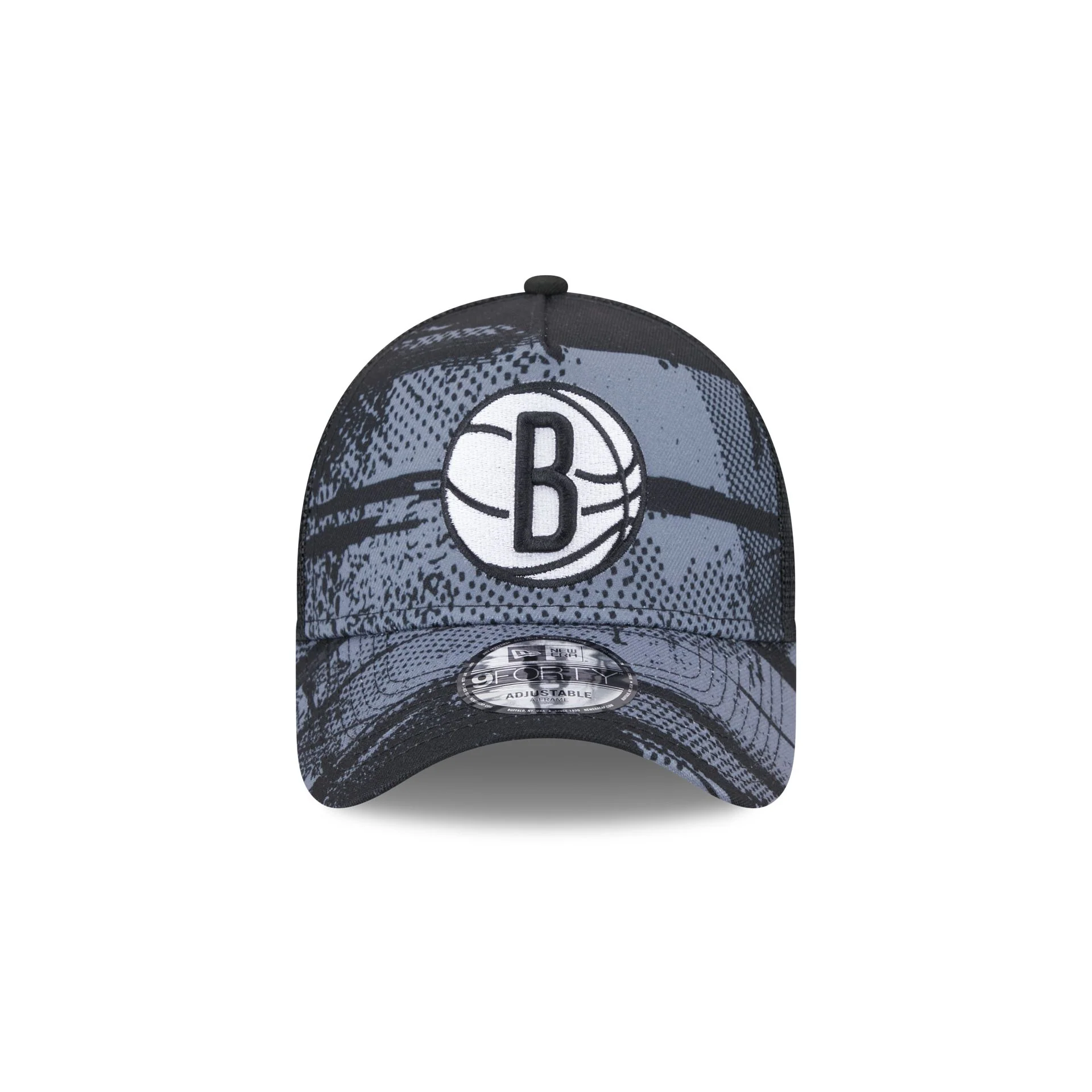 Brooklyn Nets 2024 Tip-Off 9FORTY A-Frame Trucker Hat