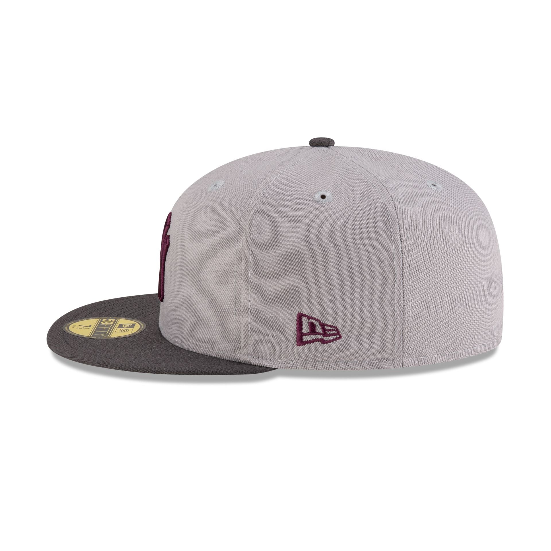 Just Caps Graphite Maroon New York Yankees 59FIFTY Fitted Hat