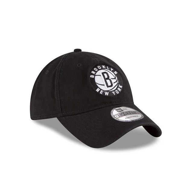 Brooklyn Nets Core Classic Black 9TWENTY Adjustable Hat