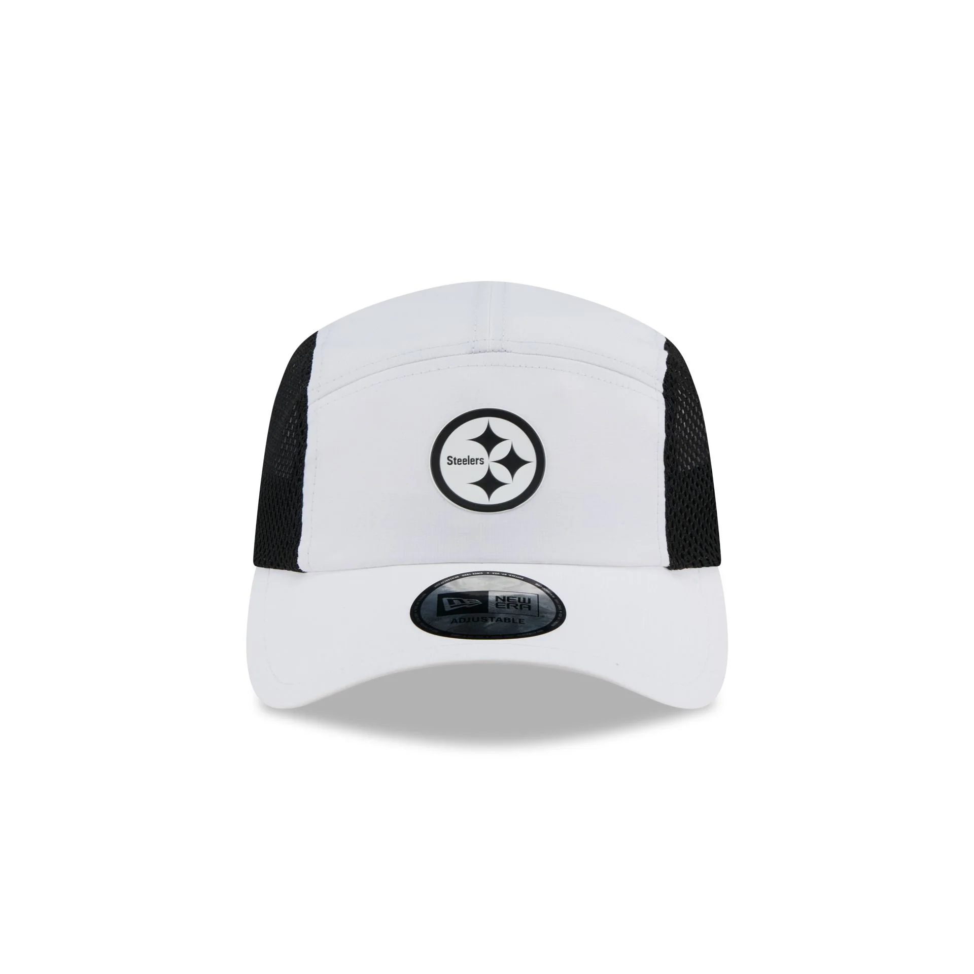 Pittsburgh Steelers White Poly Runner Adjustable Hat
