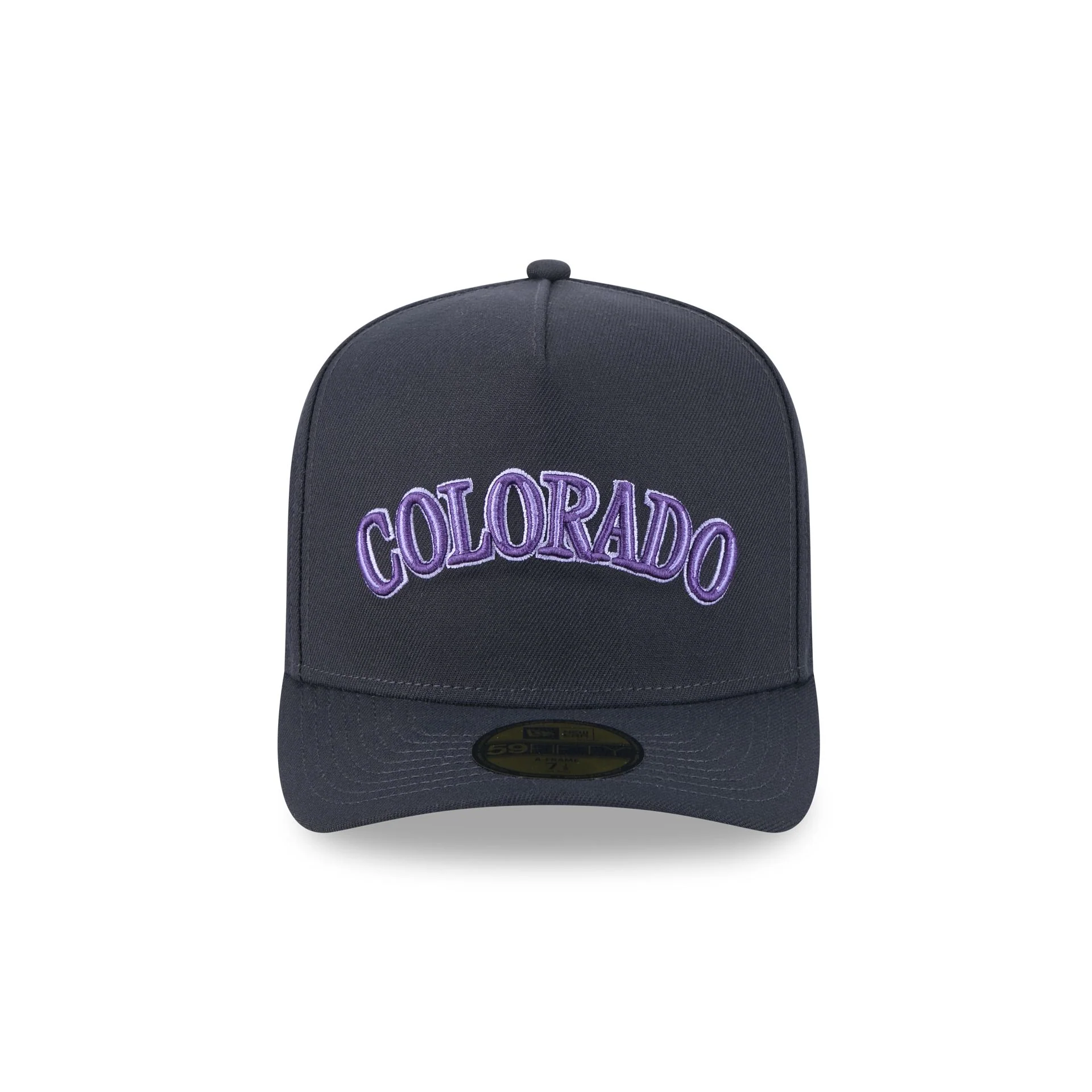 Colorado Rockies Navy Lavender 59FIFTY A-Frame Fitted Hat